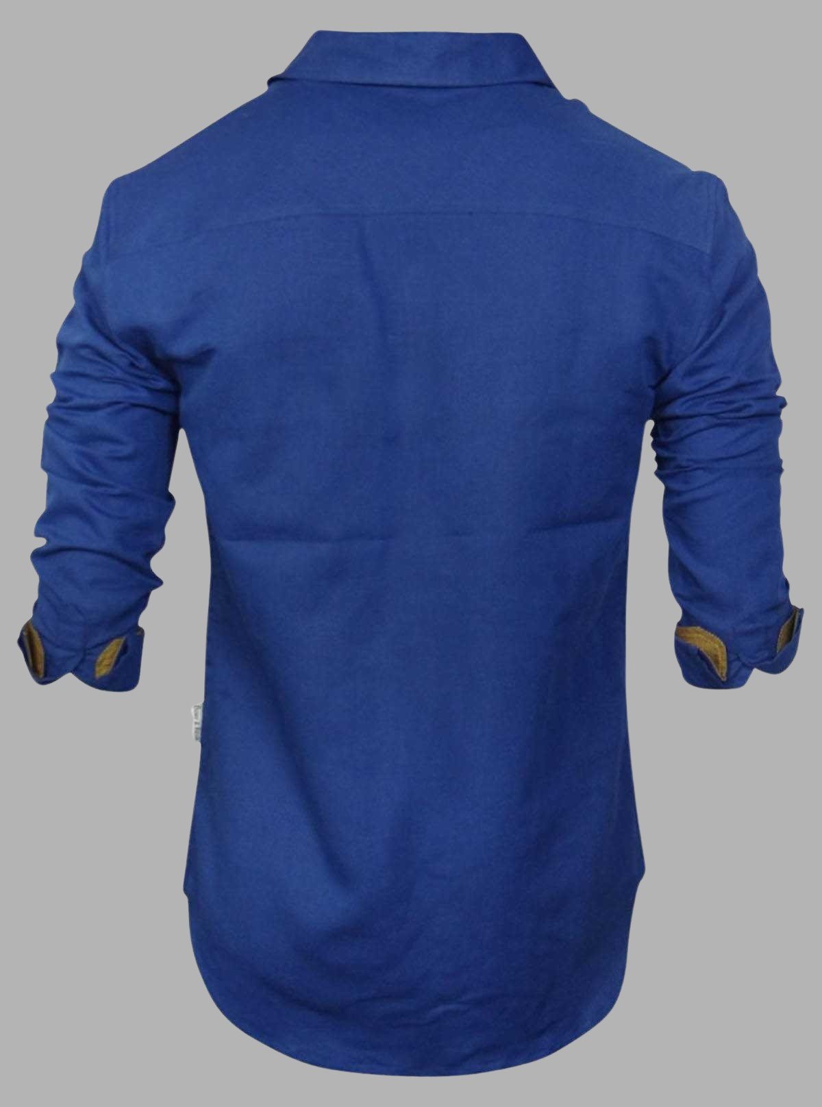 Slim Fit Ink Blue Linen Shirt for Men – Smart Casual by Boer and Fitch - Boer and Fitch
