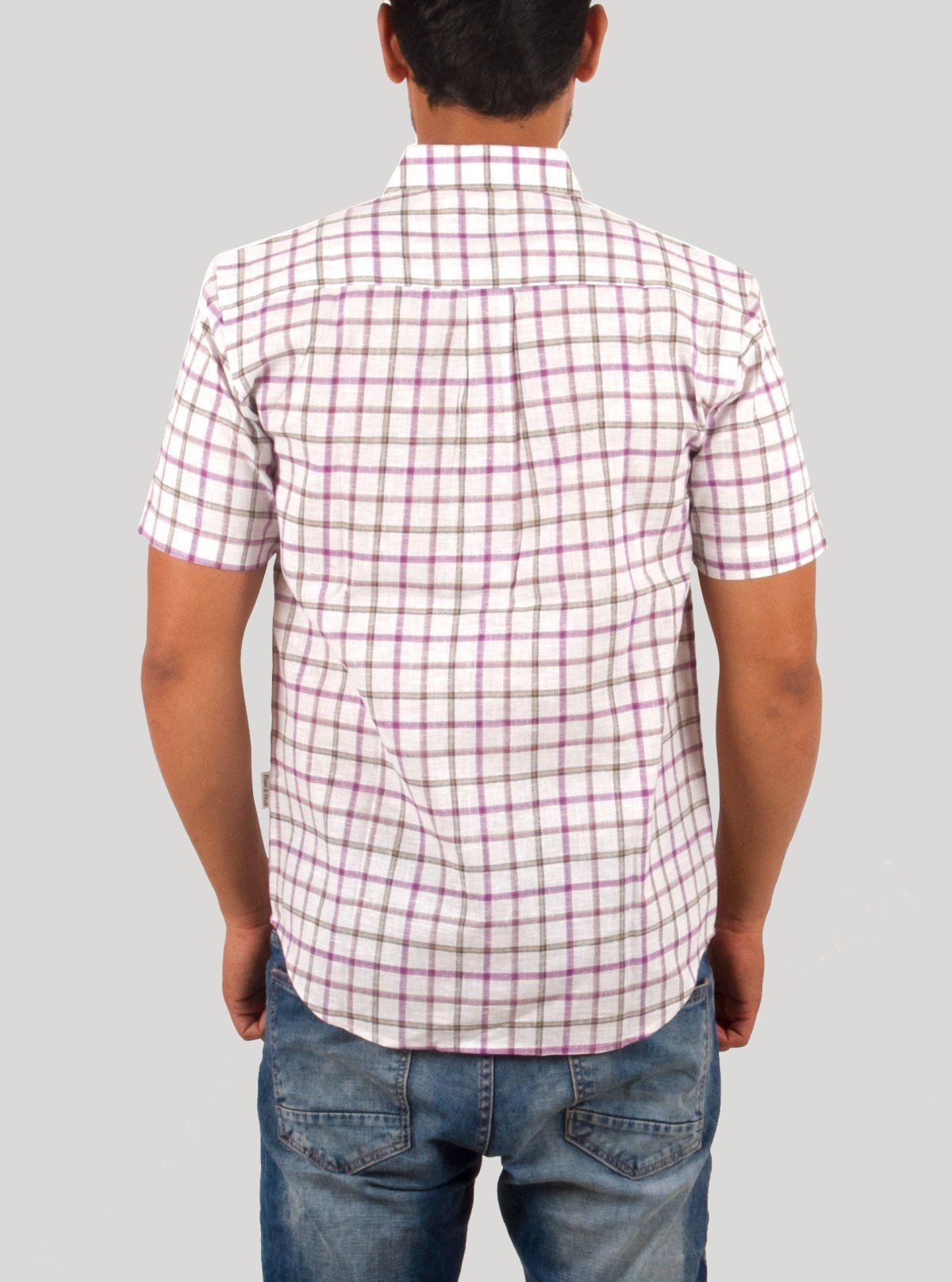 Soft Checked Linen Blend Shirt for Men – Casual Comfort by Boer and Fitch - Boer and Fitch