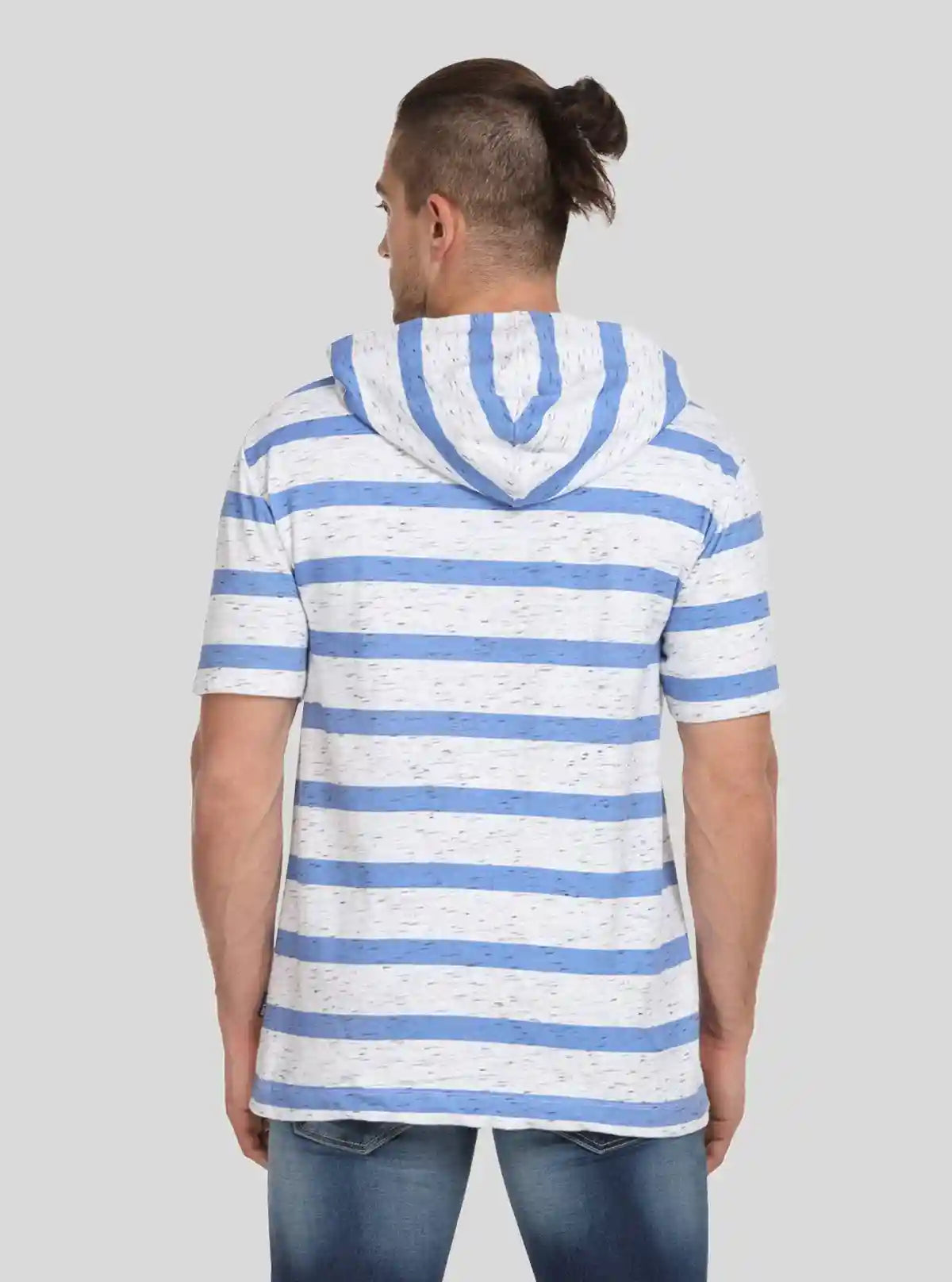 Men’s Blue and White Striped Hoodie – Fresh, Sporty & Everyday Ready | Buy Online at  Boer and Fitch