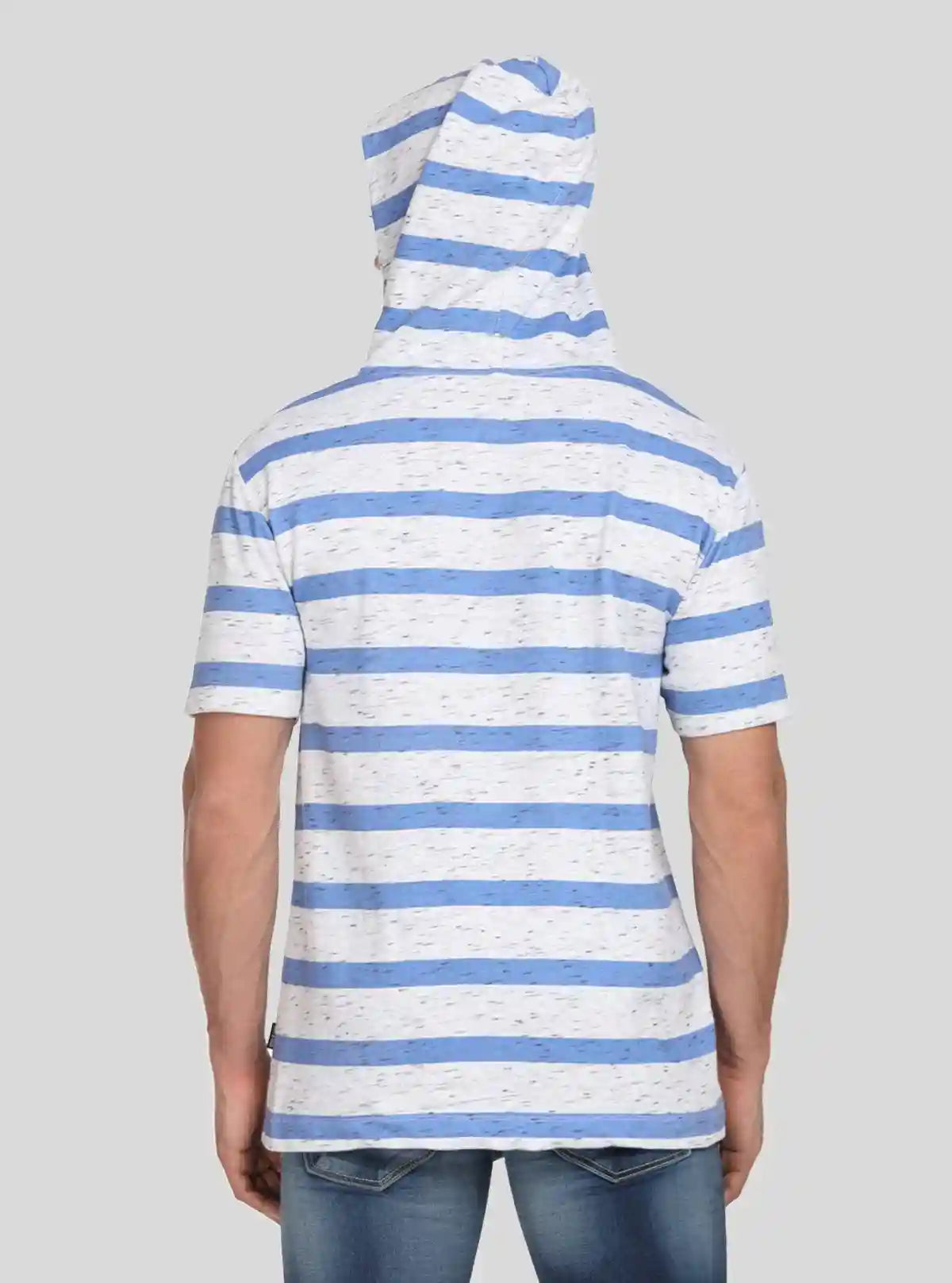 Men’s Blue and White Striped Hoodie – Fresh, Sporty & Everyday Ready | Buy Online at  Boer and Fitch