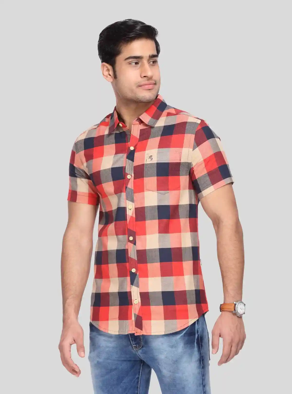 Men’s Classic Broad Checked Slim Fit Shirt – Smart Casual Staple by Boer & Fitch | Buy Online at  Boer and Fitch