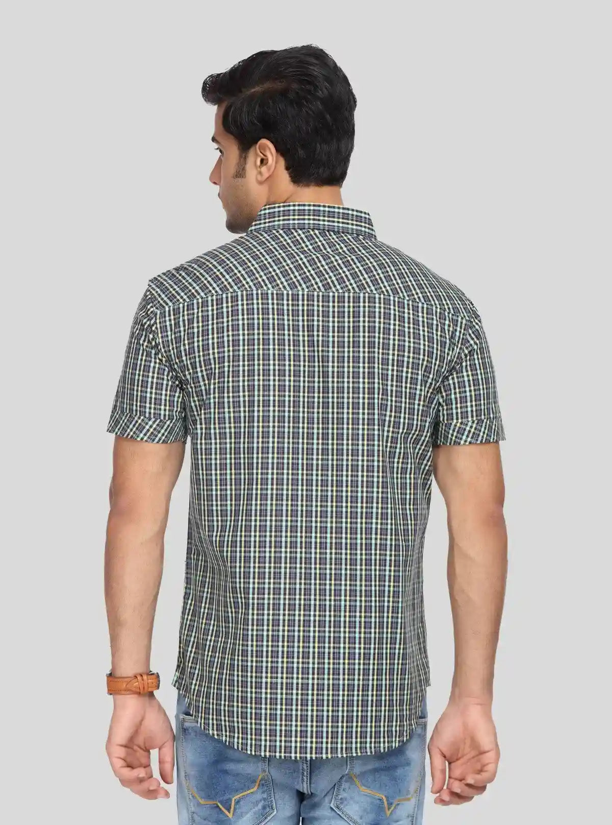 Men's Multi Striped Half Sleeve Shirt – Vibrant Casual Style for Every Day | Buy Online at gep32c-qs.myshopify.com