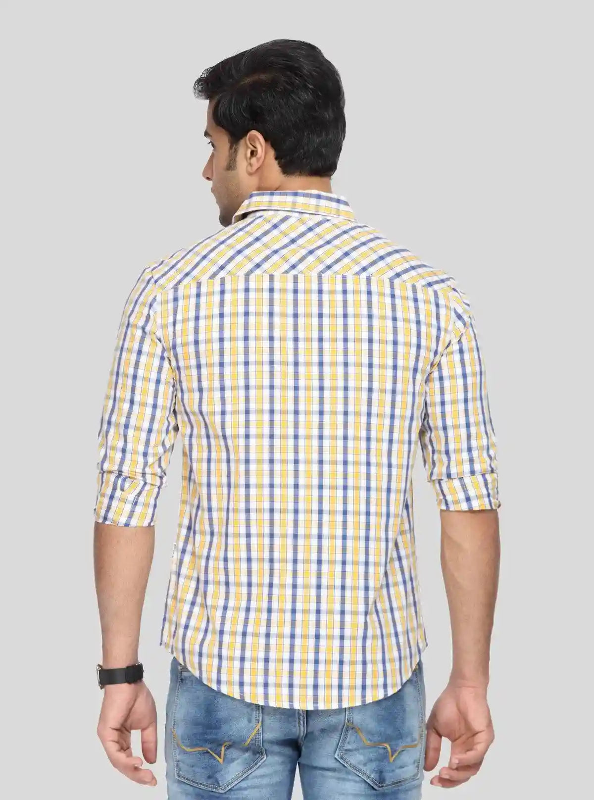 Men’s Mustard Stripe Full Sleeve Shirt – Casual Elegance by Boer & Fitch | Buy Online at  Boer and Fitch