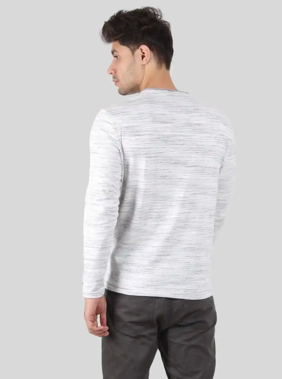 Men’s Tinted White Full Sleeve T-Shirt – Minimal Style, Maximum Comfort | Buy Online at  Boer and Fitch