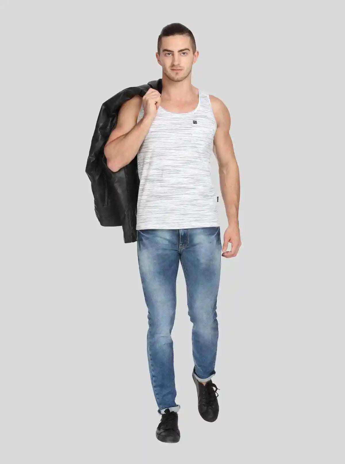 Men's Tinted White Slub Jersey Sleeveless Vest – Designer Fit & Premium Style | Buy Online at  Boer and Fitch