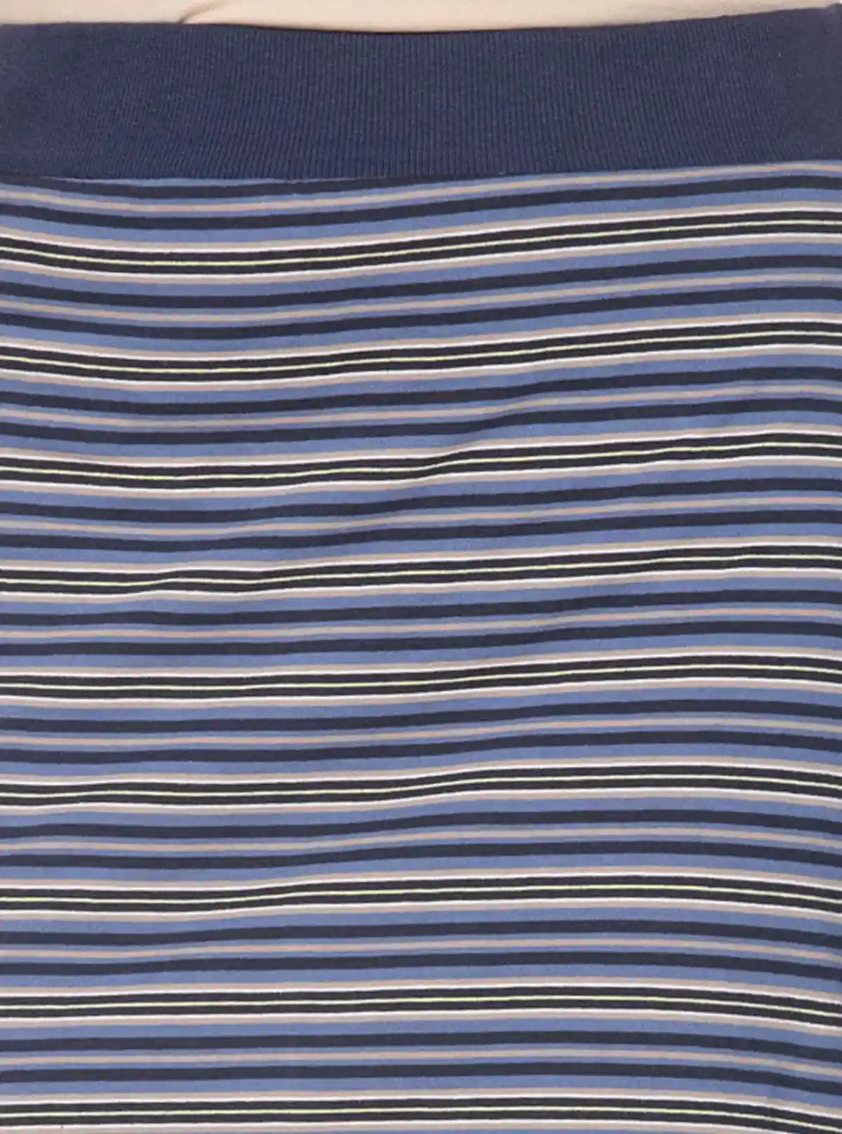 Women's Grey Striped Cotton Jersey Skirt – Casual Comfort with Chic Appeal | Buy Online at  Boer and Fitch