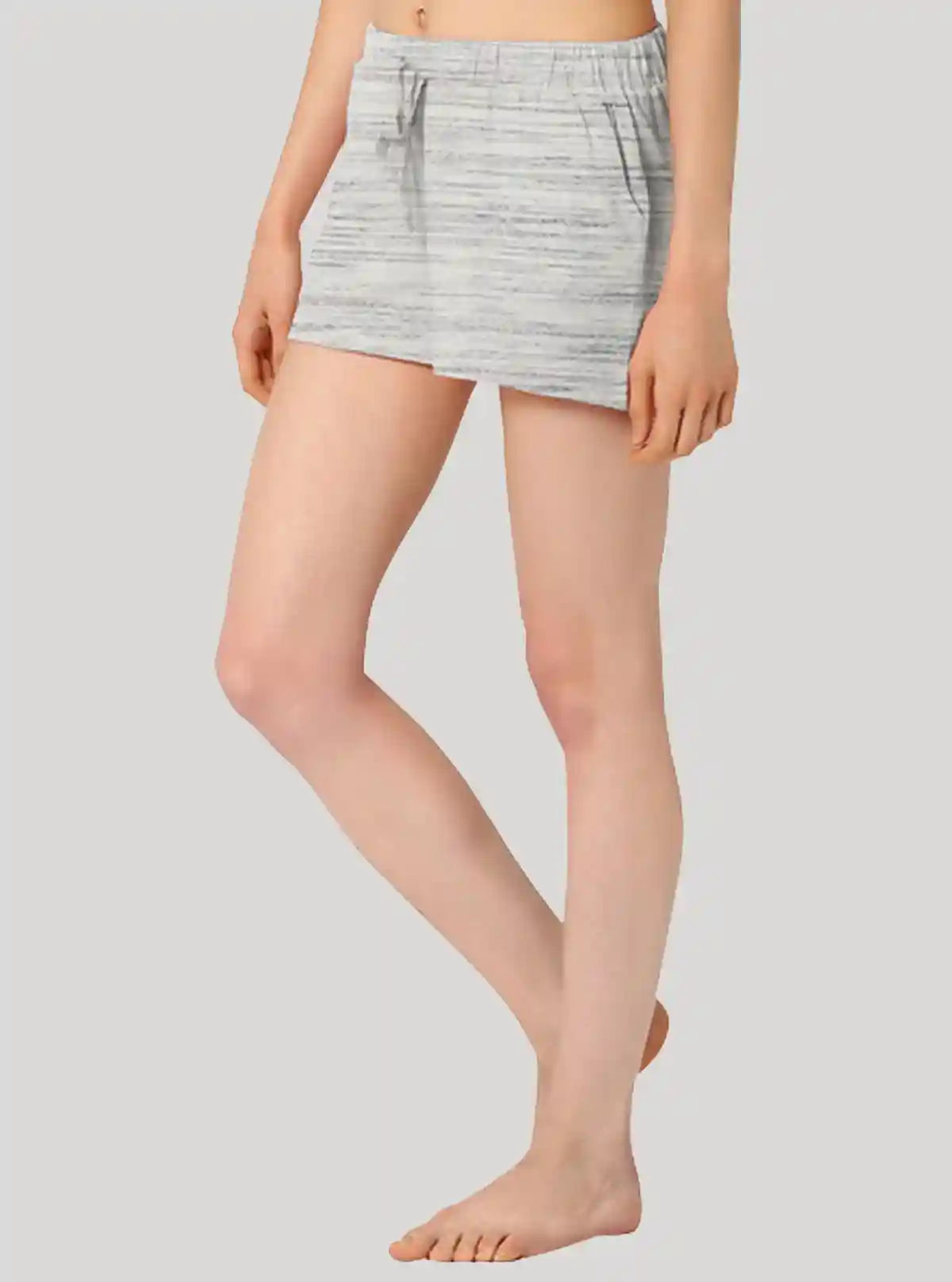 Women’s White Self-Design Cotton Jersey Knit Shorts – Elegant & Everyday Comfort | Buy Online at  Boer and Fitch