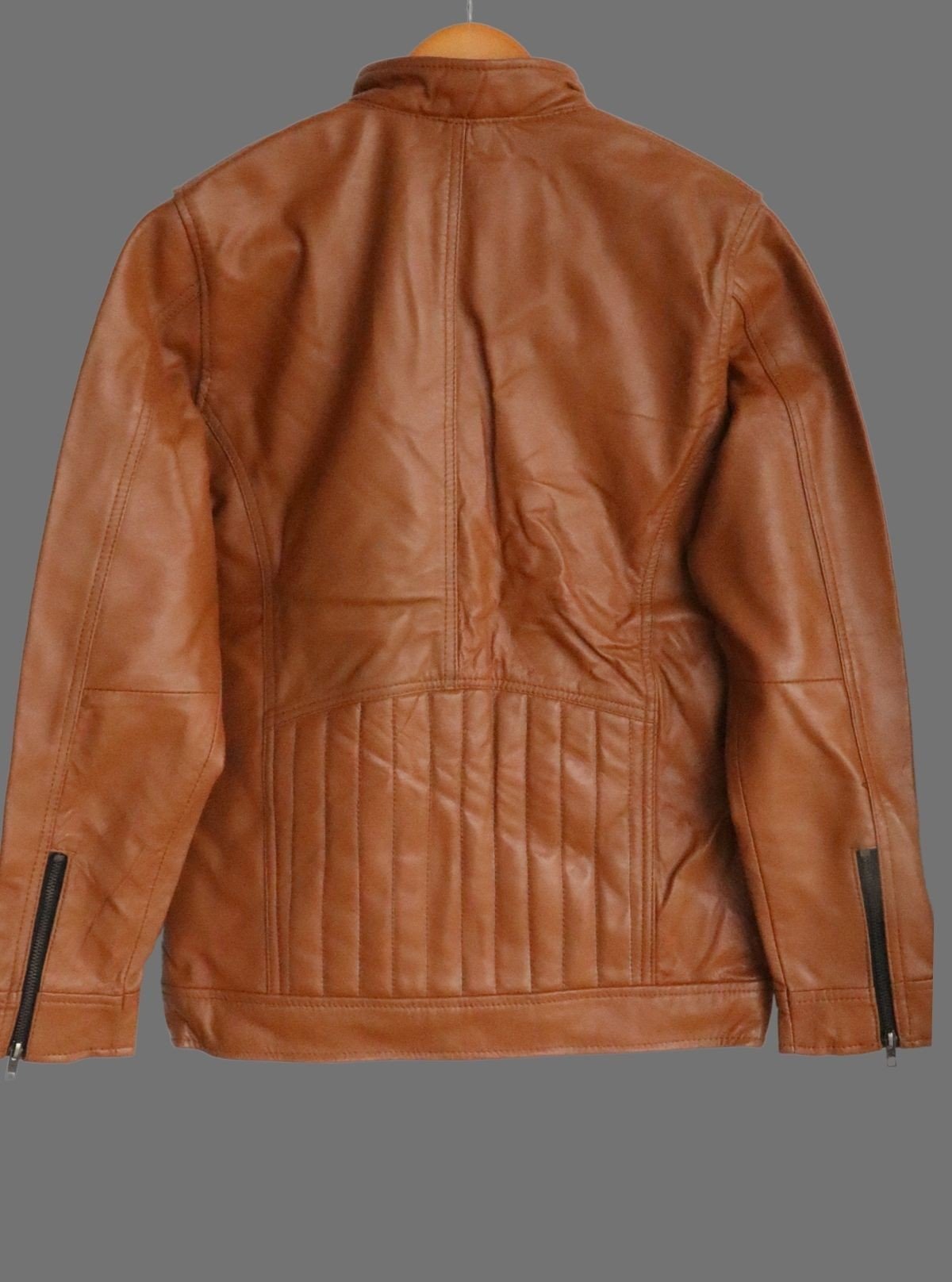 Tan Leather Jacket for Men – Classic Biker & Casual Style by Boer and Fitch - Boer and Fitch