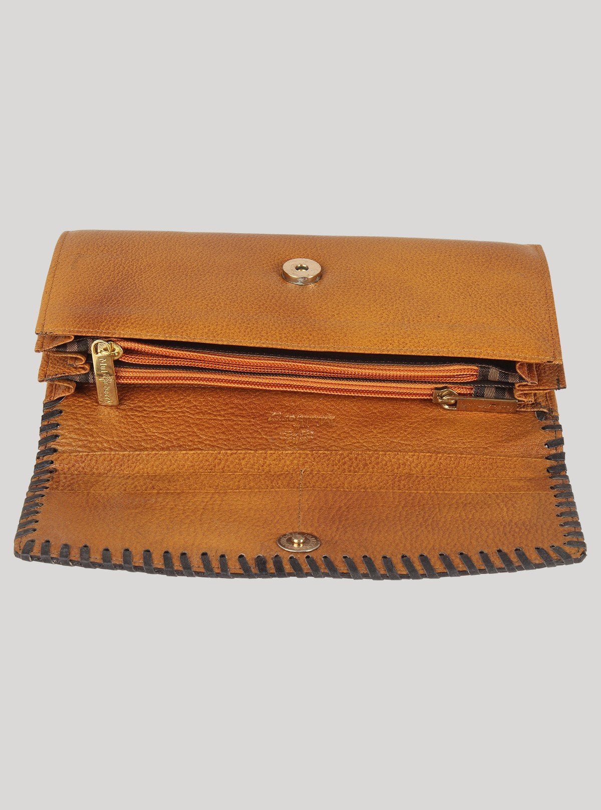 Tan Soft Leather Designer Clutch Wallet – Stylish & Functional Luxury - Boer and Fitch