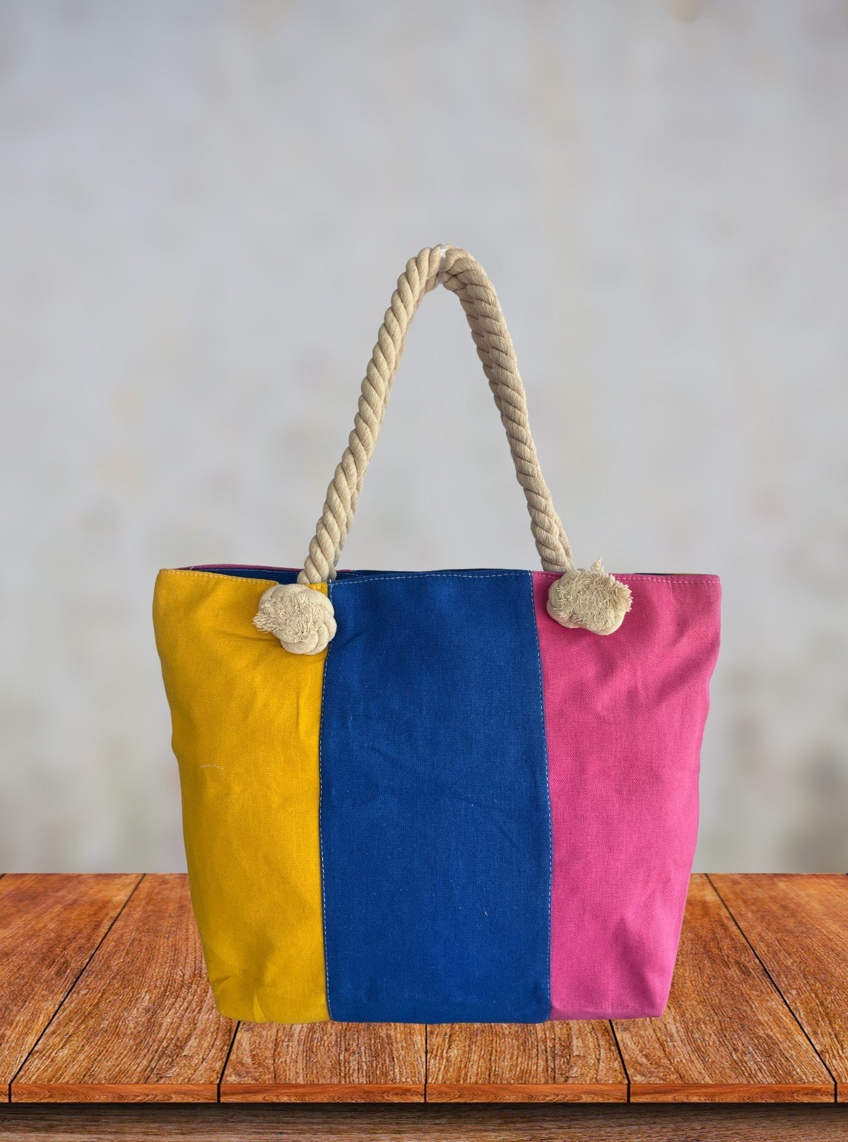Tricolour Tote Bag – Stylish Multi - Tone Everyday Carry by Boer and Fitch - Boer and Fitch