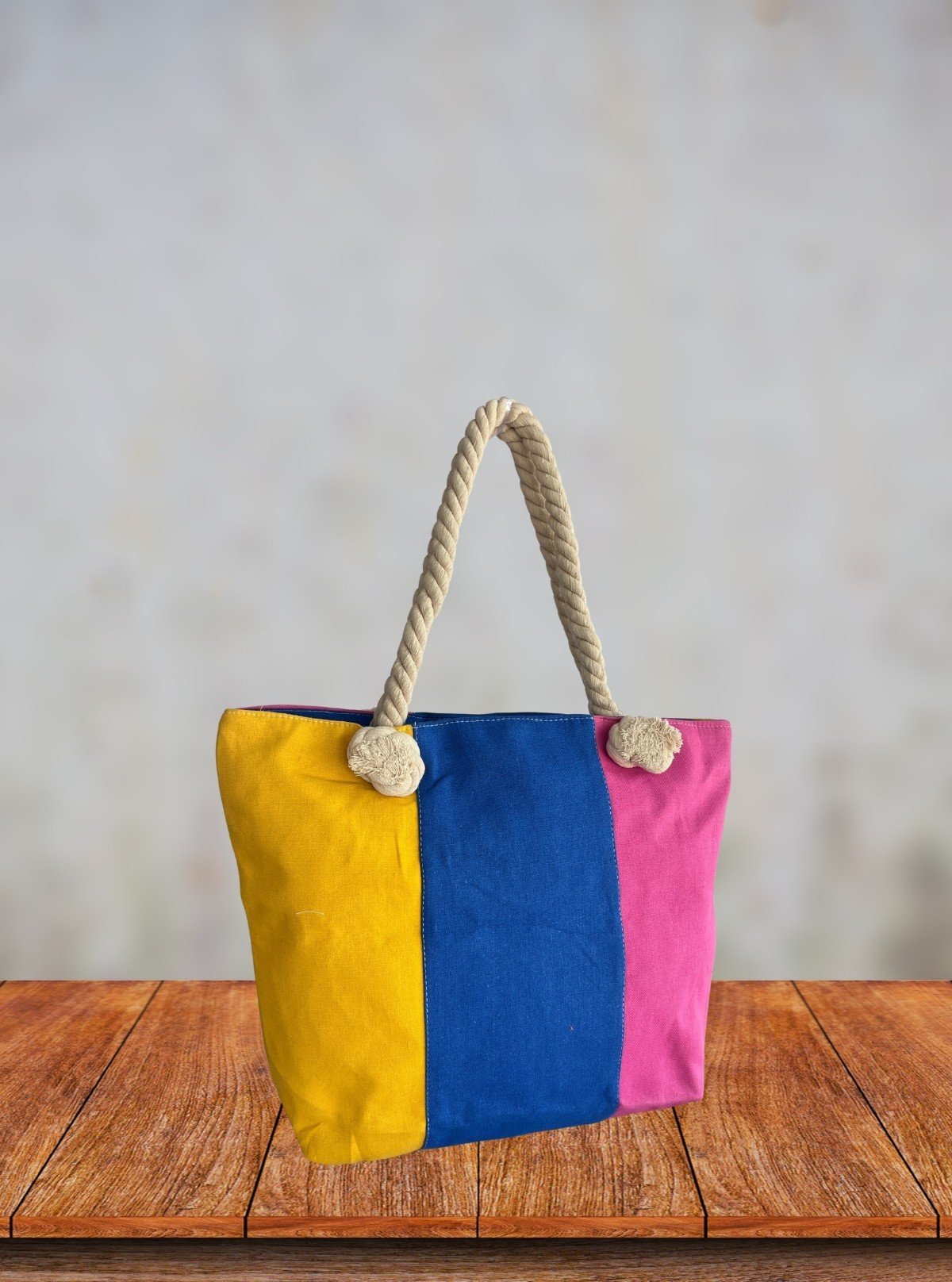 Tricolour Tote Bag – Stylish Multi - Tone Everyday Carry by Boer and Fitch - Boer and Fitch