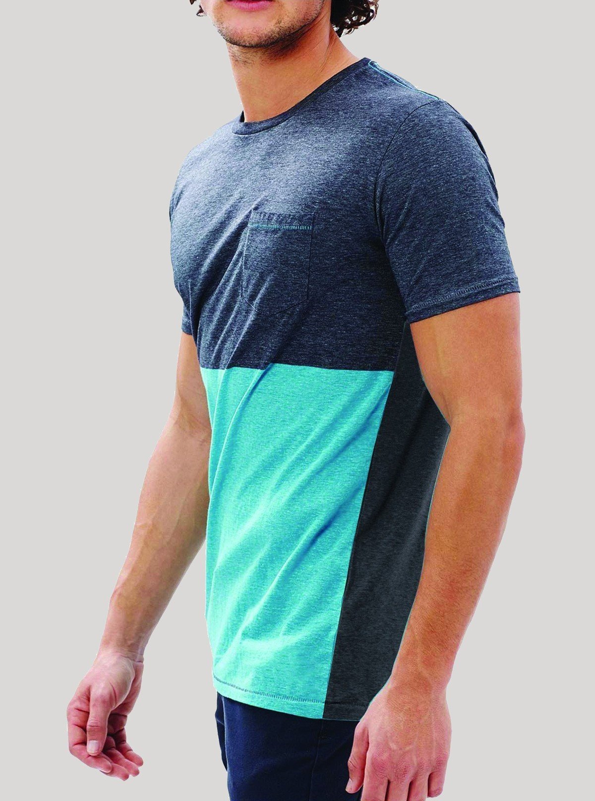 Turquoise Cut & Sew T-Shirt for Men – Boer and Fitch - Boer and Fitch