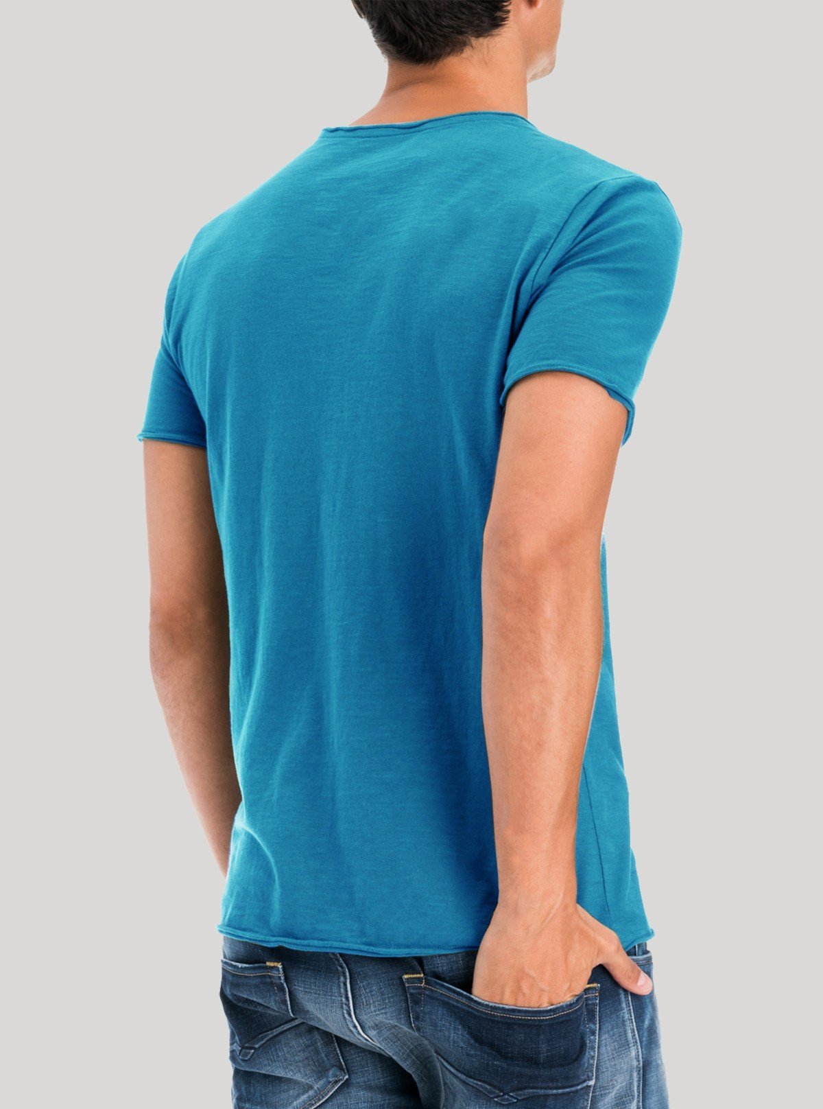 Turquoise Men's Slub Jersey T-Shirt – Boer and Fitch - Boer and Fitch