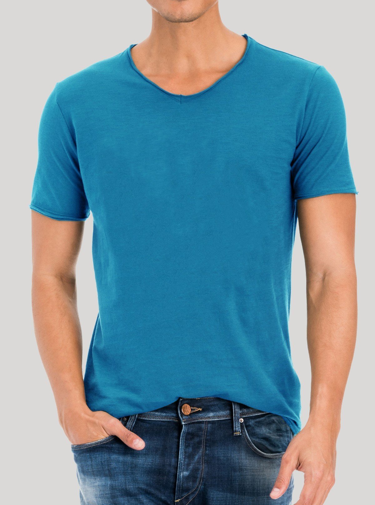Turquoise Men's Slub Jersey T-Shirt – Boer and Fitch - Boer and Fitch