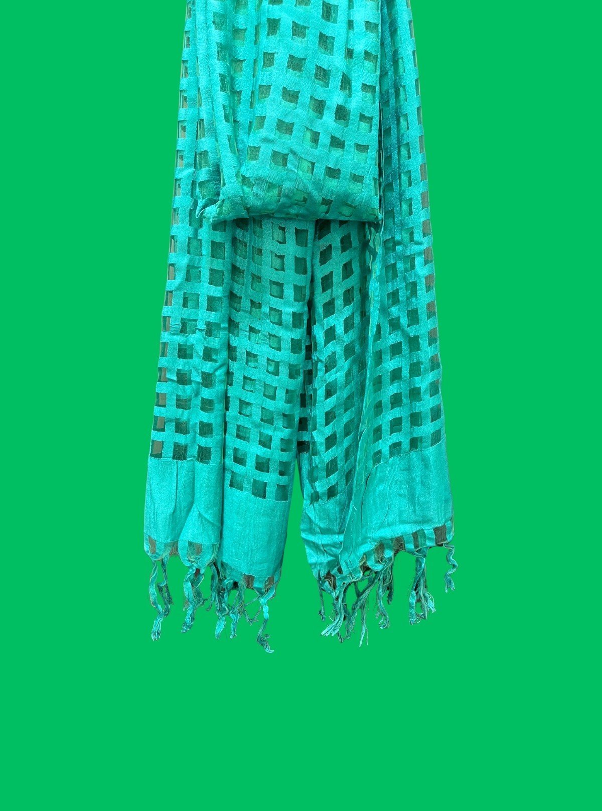 Unisex Green Structured Blended Fabric Stole – Classic, Cozy & Stylish Wrap - Boer and Fitch