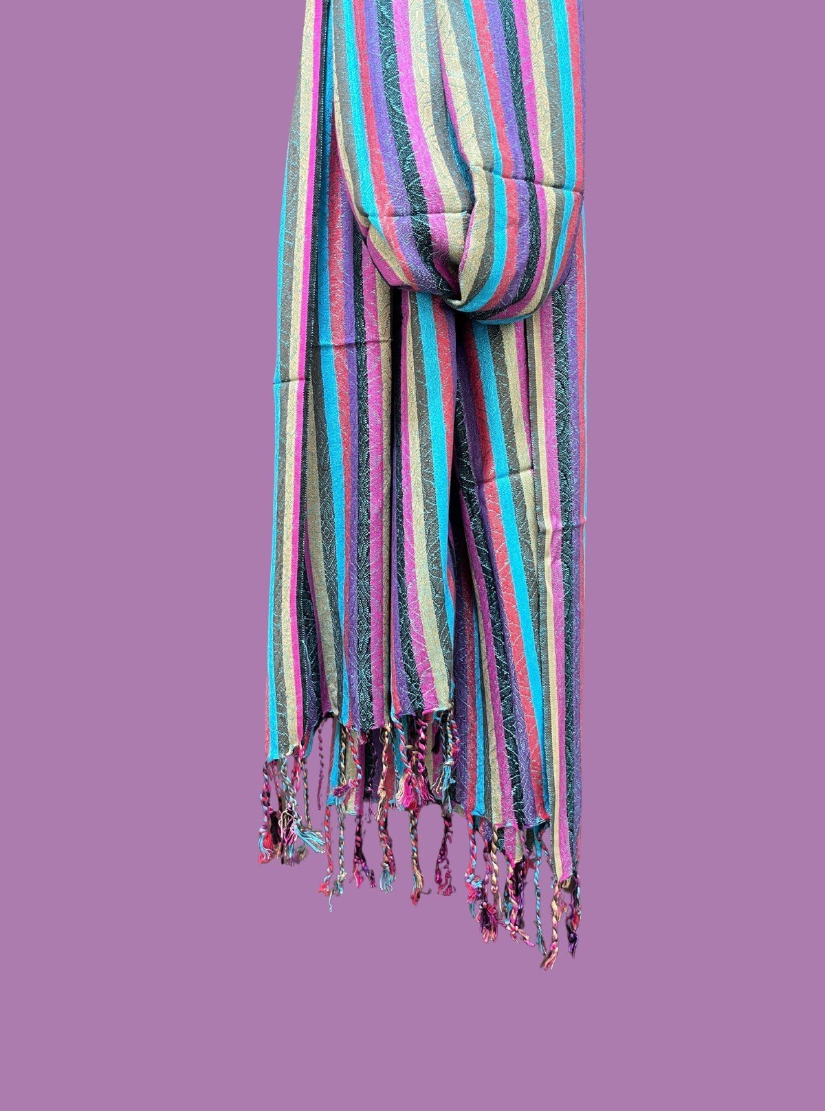 Unisex Multi - Color Viscose Blend Stole – Vibrant, Lightweight & Stylish - Boer and Fitch