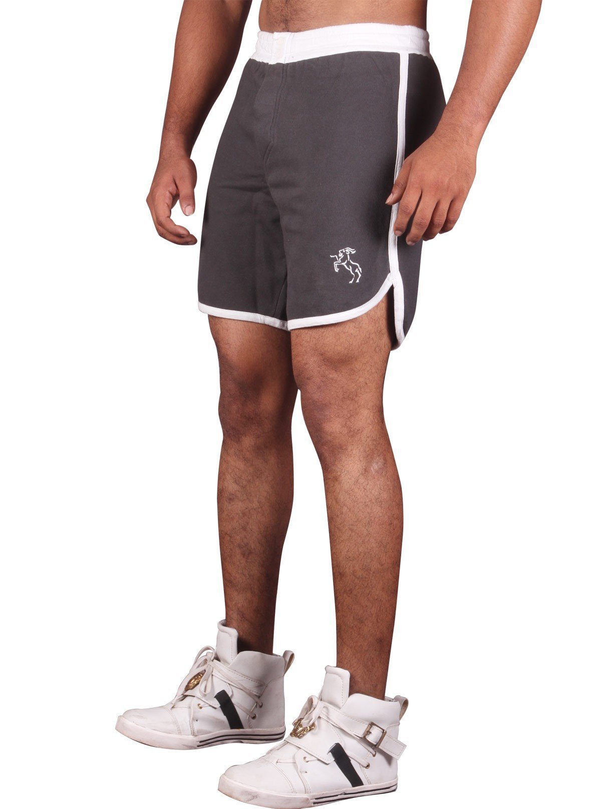 White Band Fleece Shorts - Boer and Fitch