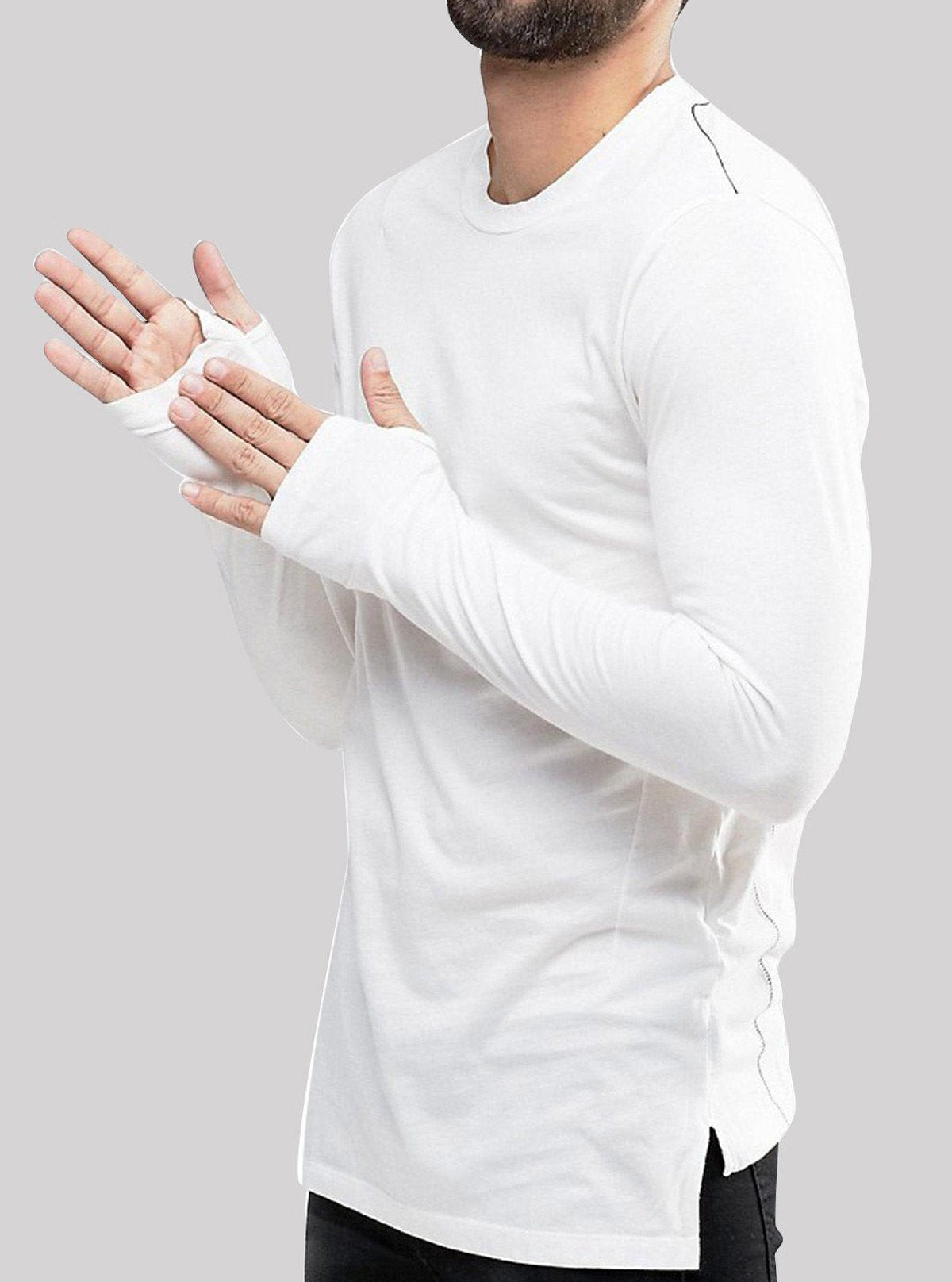 White Full Sleeve T-Shirt – Boer and Fitch - Boer and Fitch