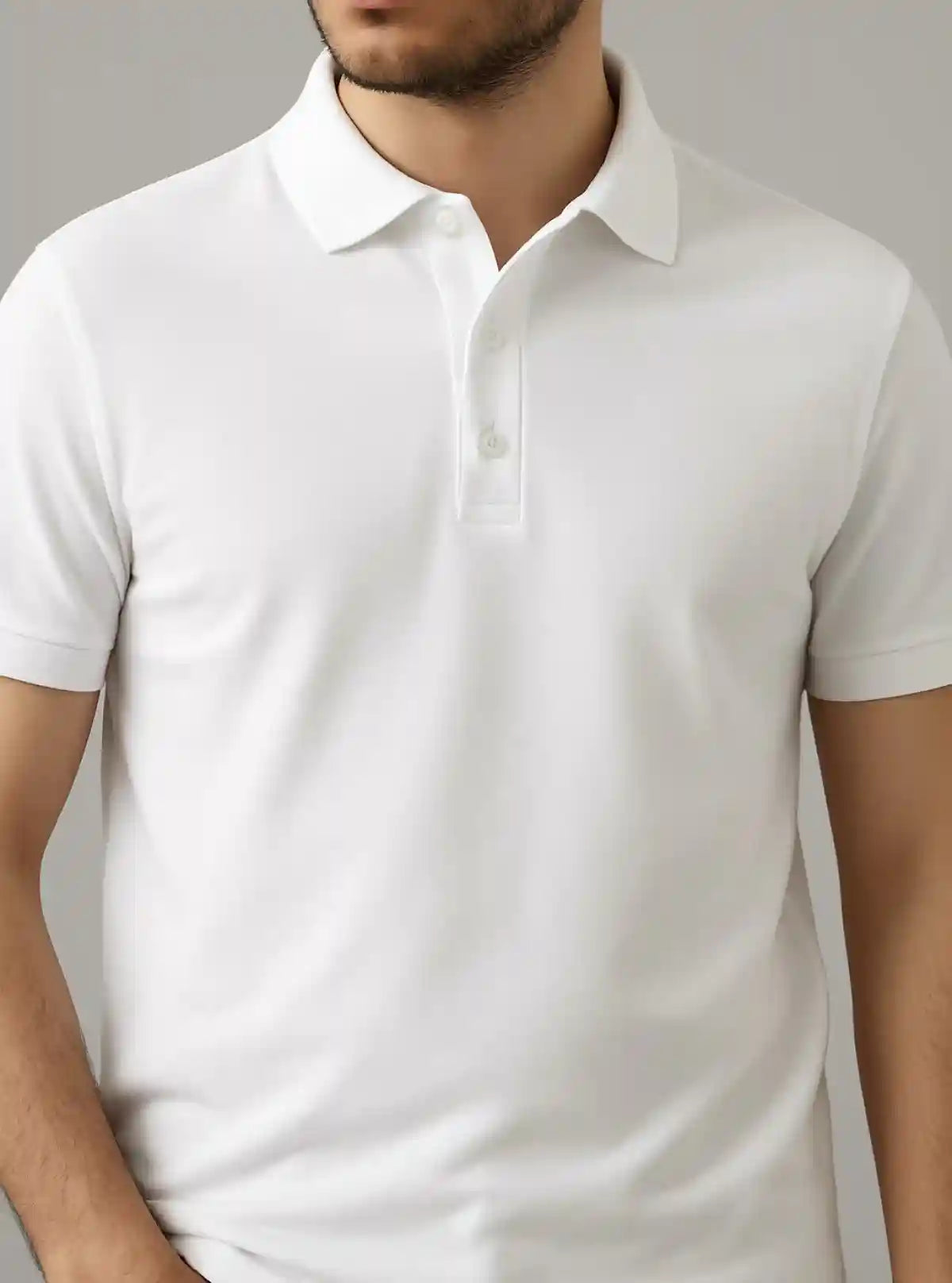Men’s White Pique Polo T-Shirt – Classic Fit, Breathable Cotton Elegance | Buy Online at  Boer and Fitch