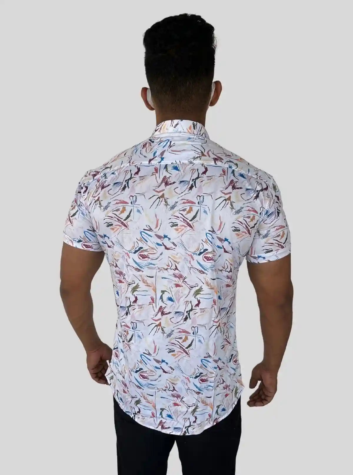Men’s Multi Color Printed Poly Shirt – Vibrant & Stylish Casual Wear by Boer & Fitch | Buy Online at  Boer and Fitch
