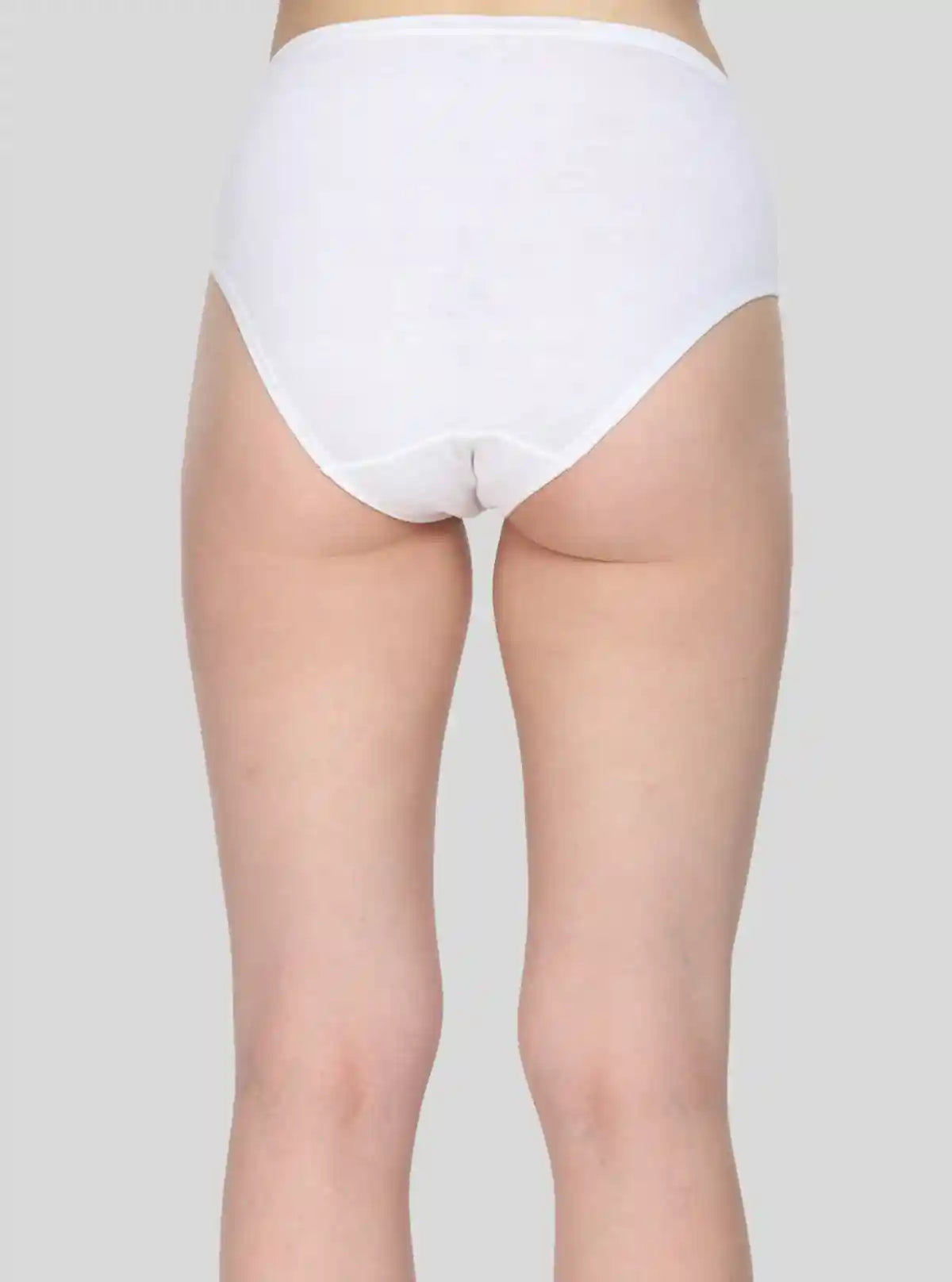 Women’s White Brief in Cotton Elastane Jersey – Soft & Stretchable Comfort | Buy Online at  Boer and Fitch