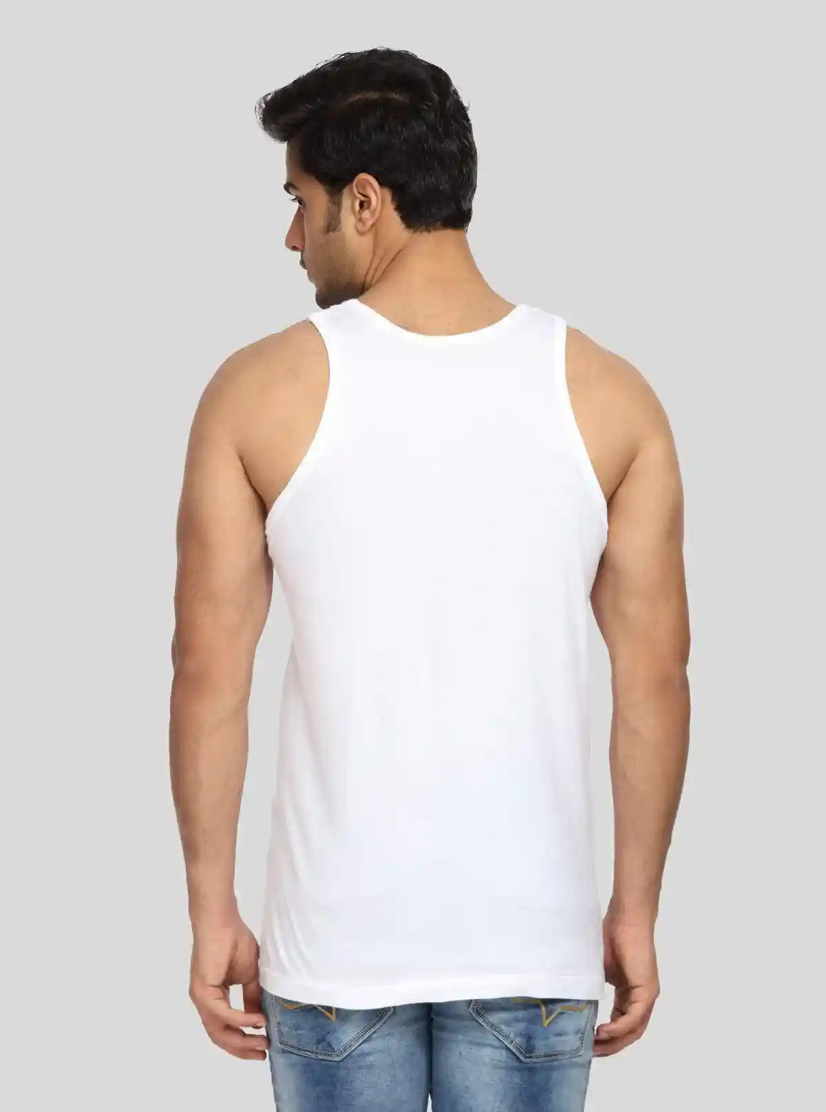 Men’s Regular White Cotton Vest – Soft, Breathable Daily Essential | Buy Online at  Boer and Fitch