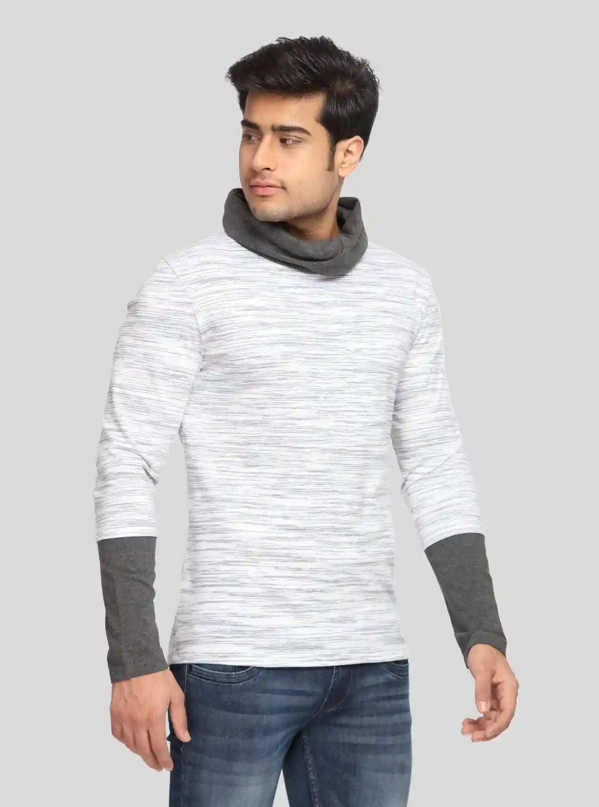 Men's White Solid Cotton Cowl Neck T-Shirt – Boer and Fitch | Buy Online at  Boer and Fitch