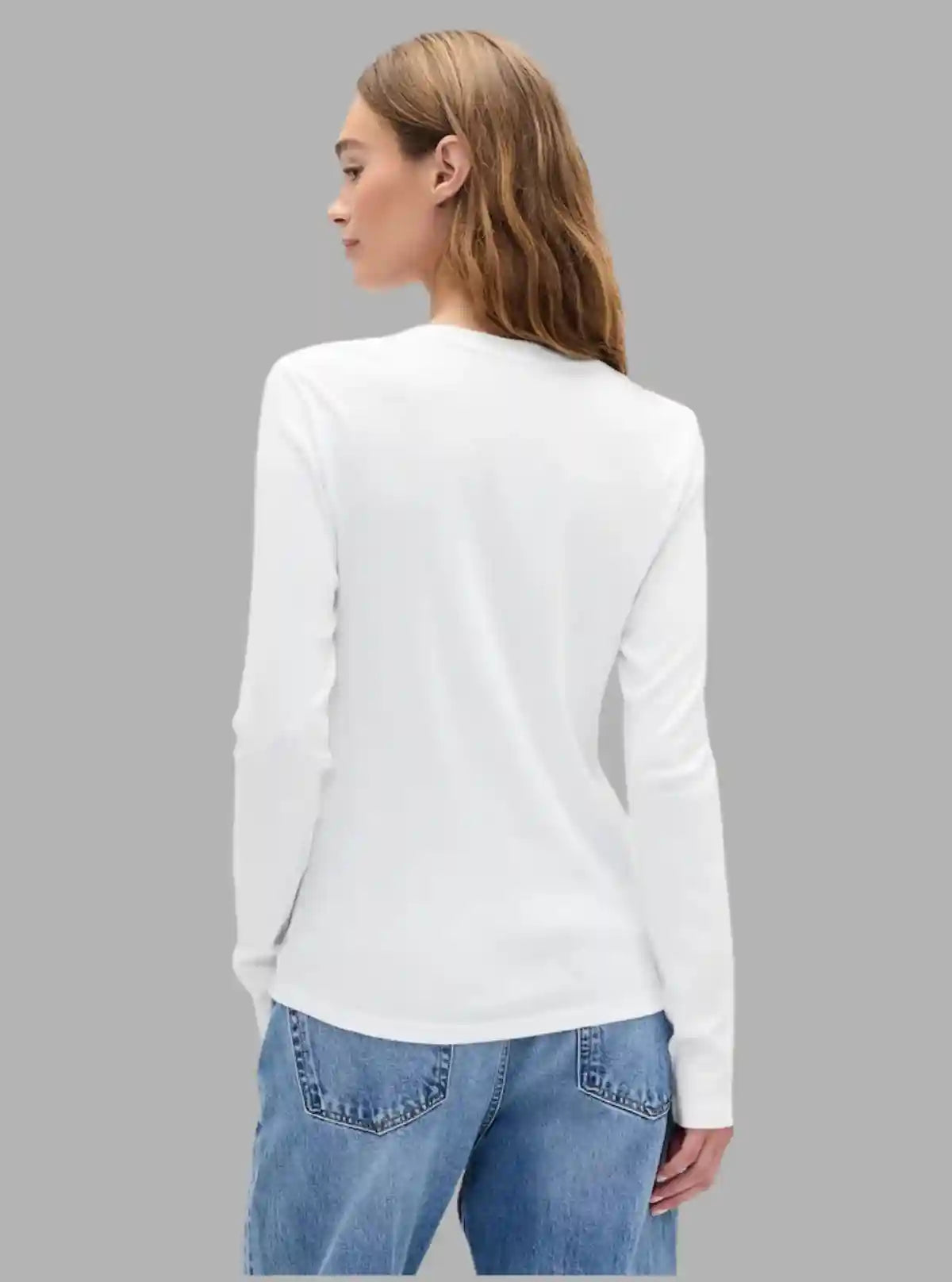Women's White Crew Neck Holiday Print Long Sleeve Cotton Jersey T-Shirt by Boer and Fitch | Buy Online at  Boer and Fitch