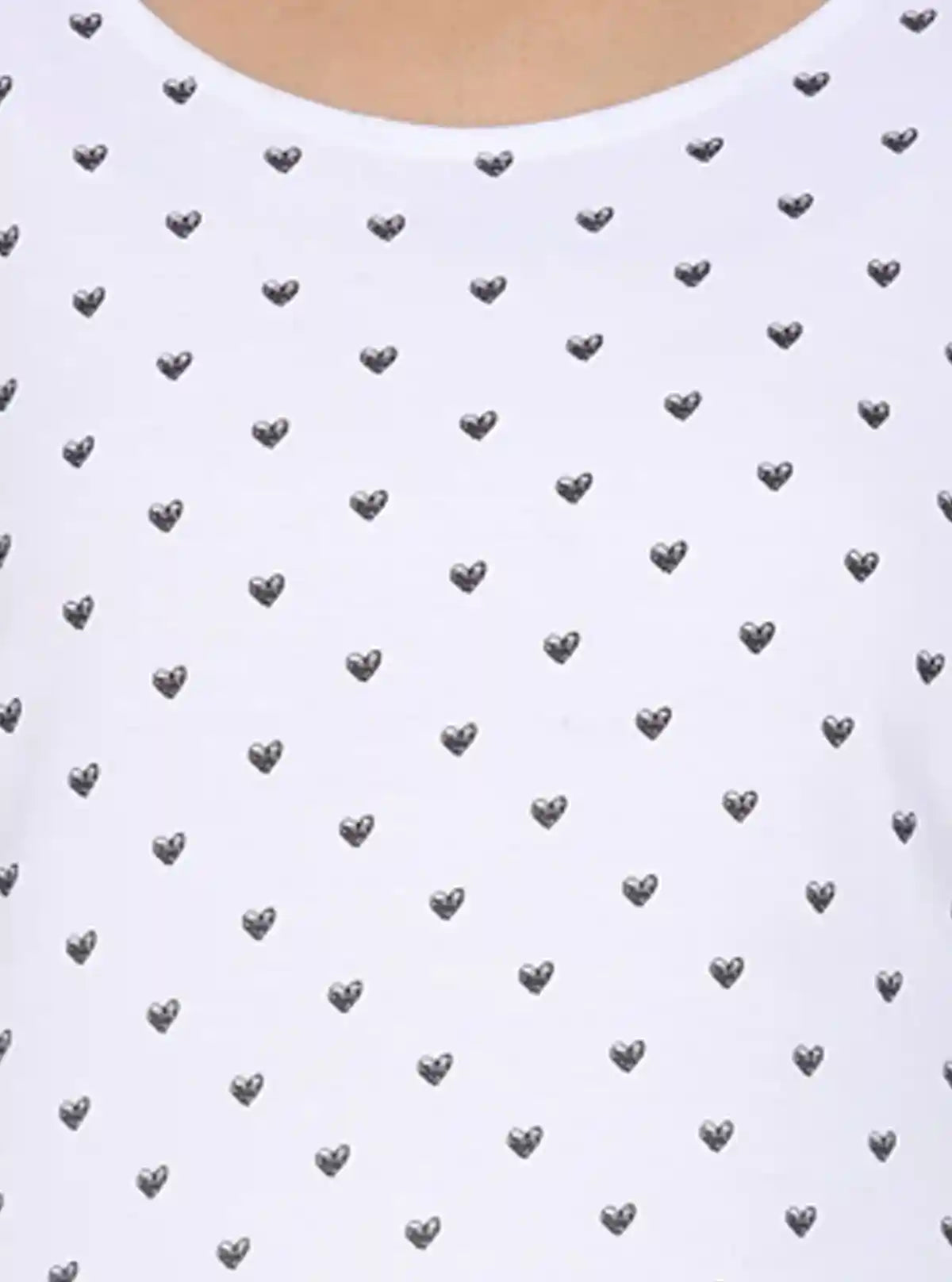 Women’s White Heart Printed Sleeveless Top – Boer and Fitch | Buy Online at  Boer and Fitch