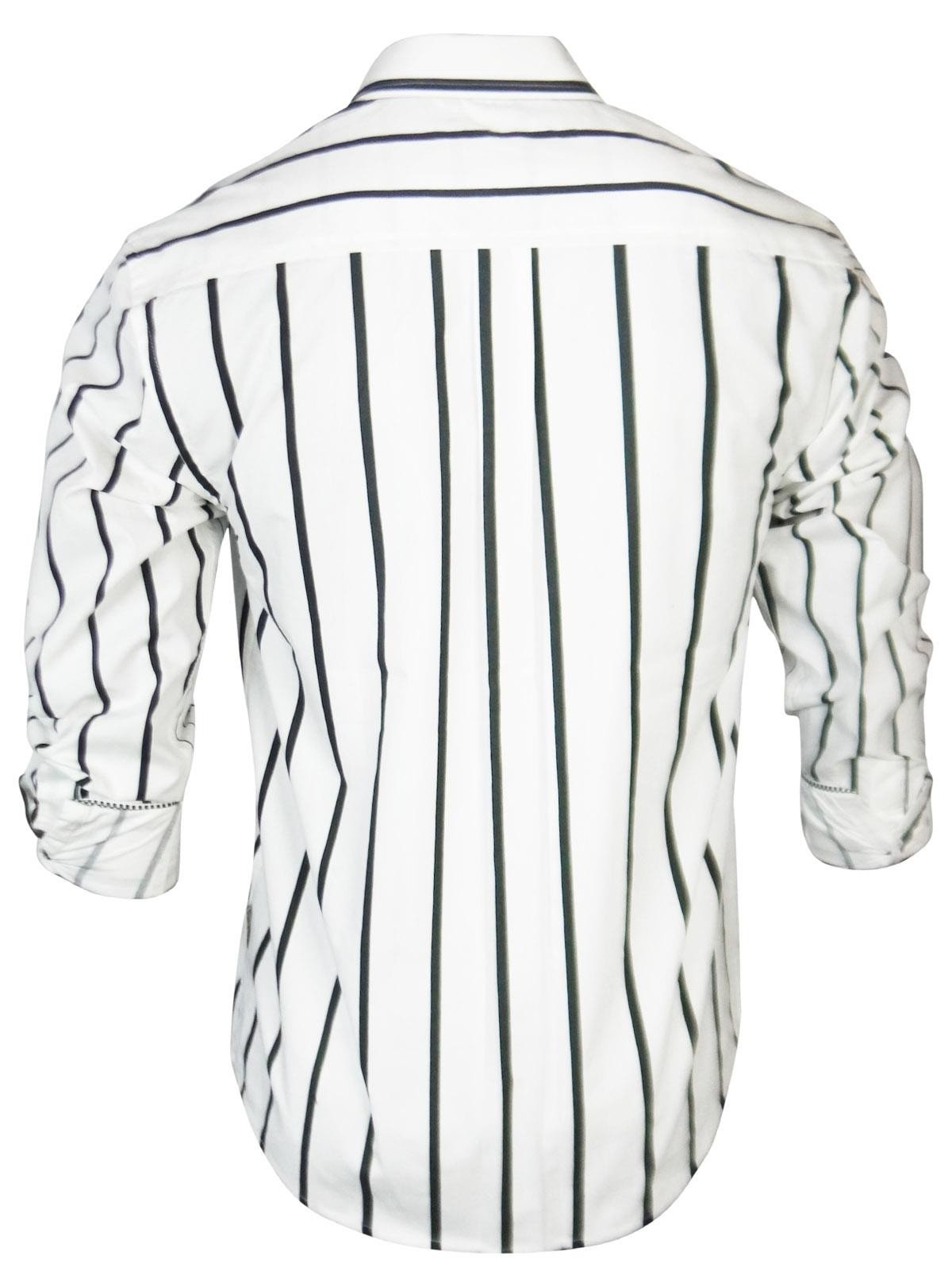 White Stripe Casual Shirt for Men – Classic Style by Boer and Fitch - Boer and Fitch