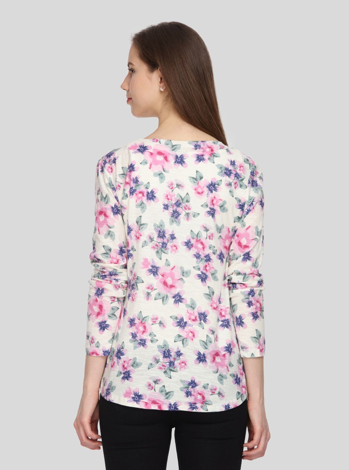 Women's 100% Cotton Pink Floral Cardigan - Boer & Fitch - Boer and Fitch