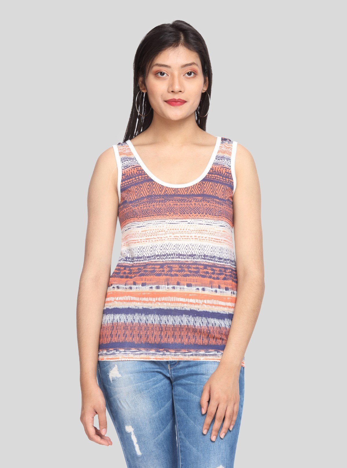 Women’s Abstract Print Sleeveless Top – Boer and Fitch - Boer and Fitch
