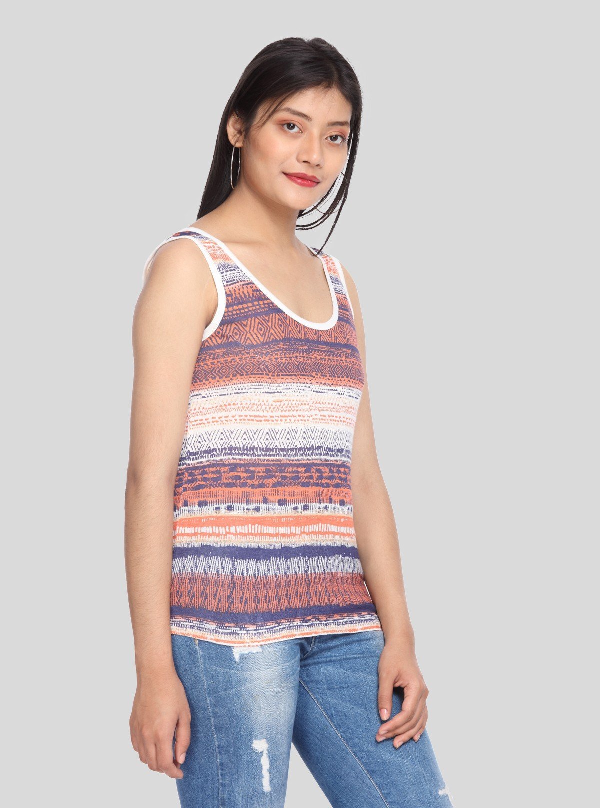 Women’s Abstract Print Sleeveless Top – Boer and Fitch - Boer and Fitch