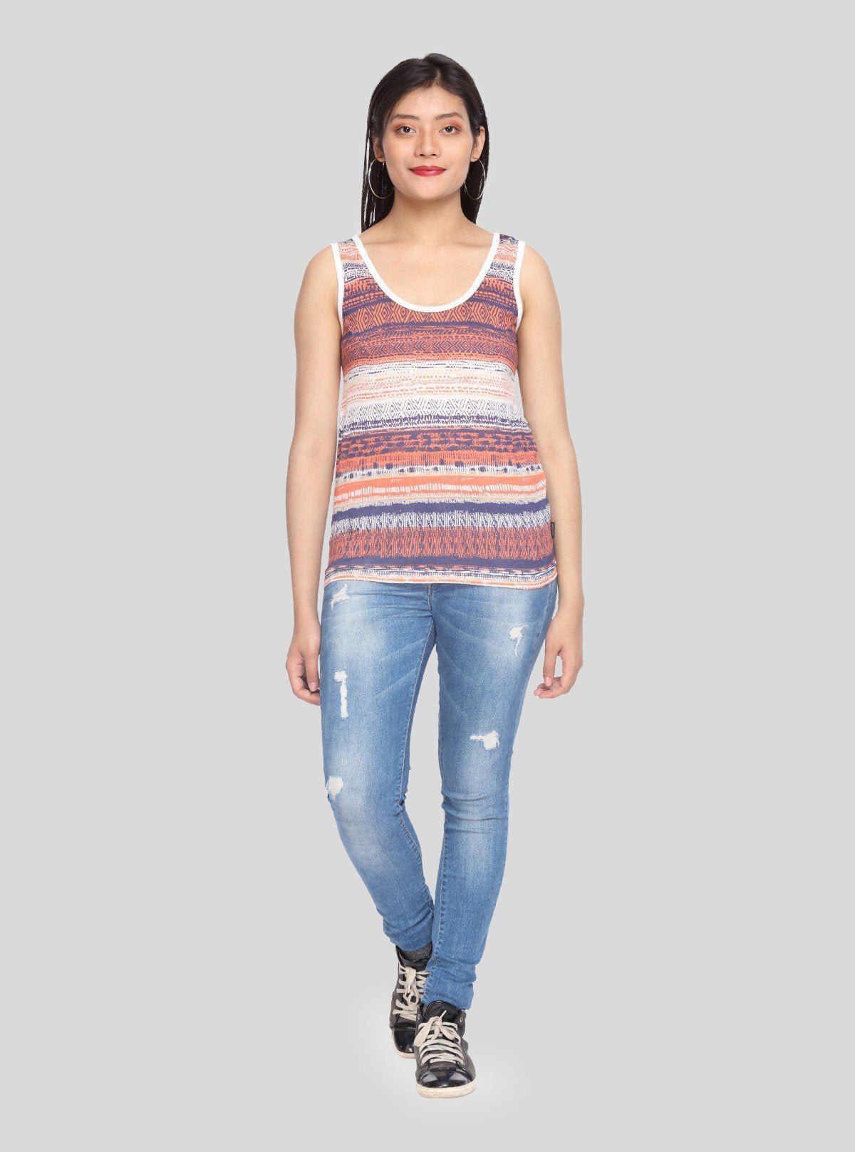 Women’s Abstract Print Sleeveless Top – Boer and Fitch - Boer and Fitch
