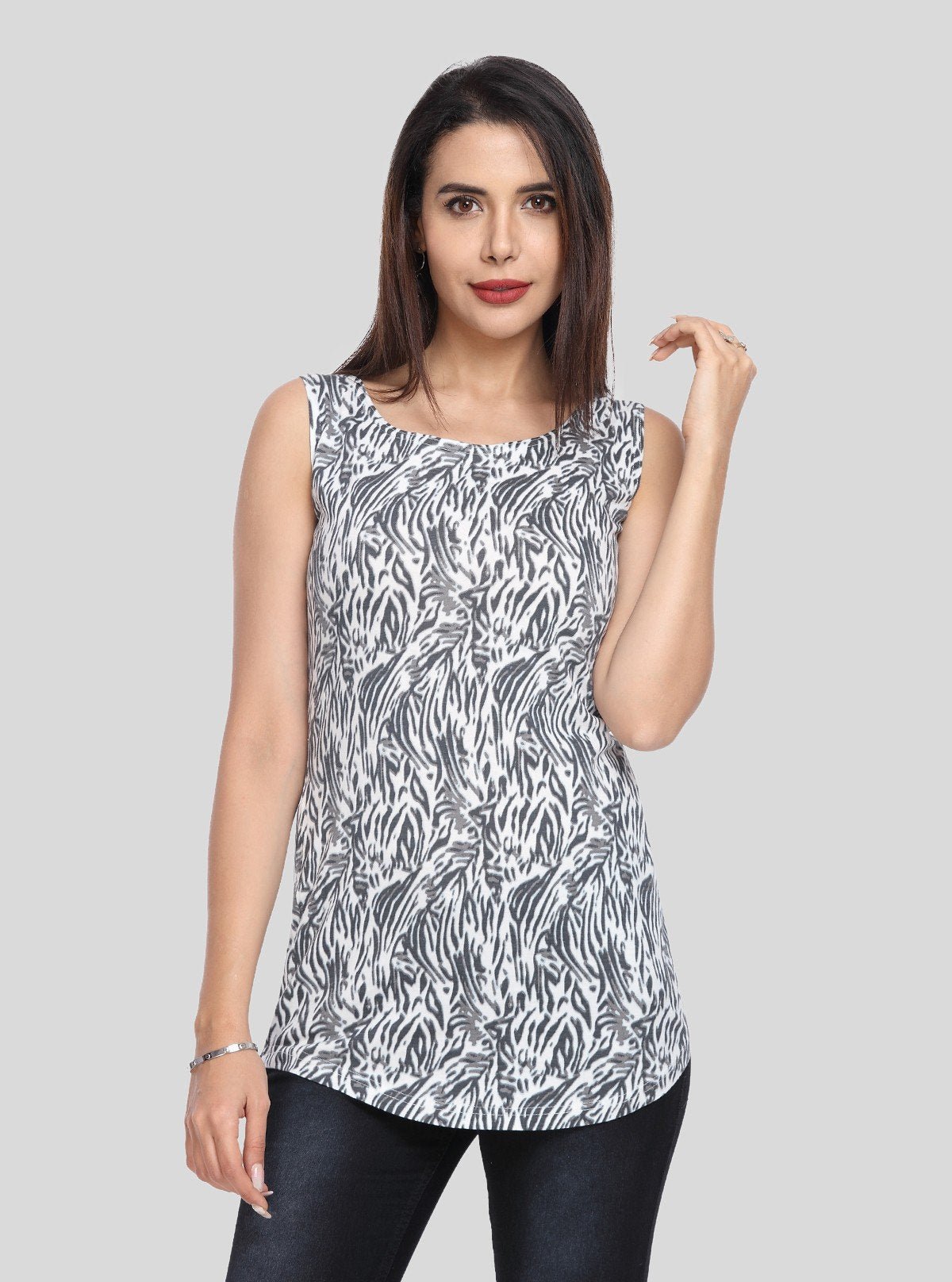 Women’s Black Artistic Print Top – Boer and Fitch - Boer and Fitch