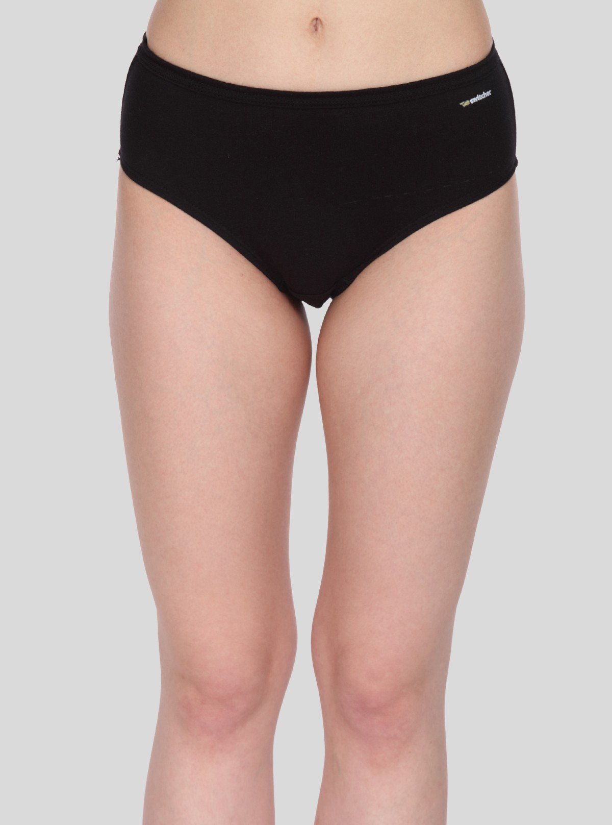 Women’s Black Cotton Elastane Brief – Classic Stretch Innerwear Comfort - Boer and Fitch