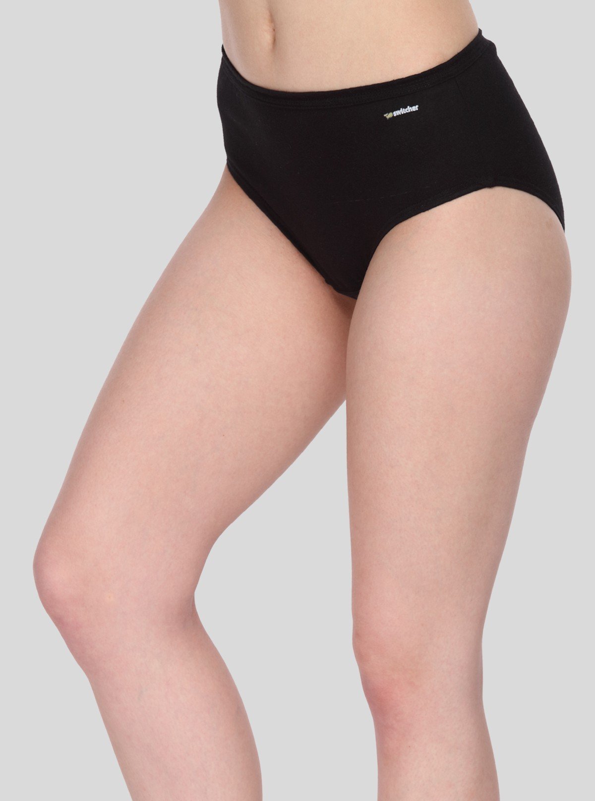 Women’s Black Cotton Elastane Brief – Classic Stretch Innerwear Comfort - Boer and Fitch