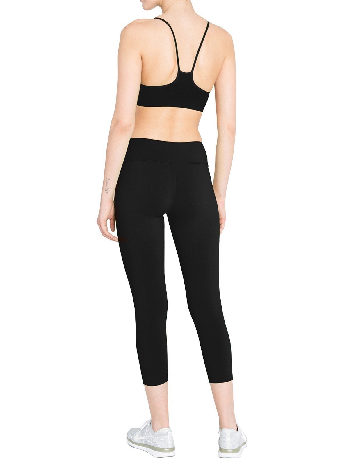 Women’s Black Cotton Elastane Knit Capri – Sleek, Stretchy & All - Day Comfort - Boer and Fitch