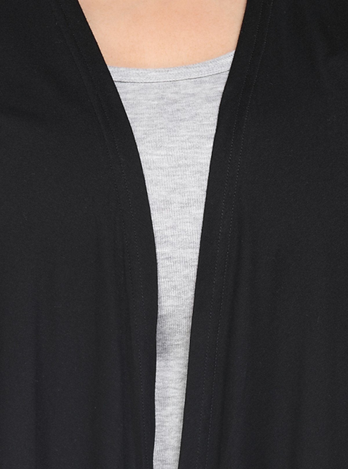 Women's Black Cotton Feather Touch Shrug – Soft, Stylish & Versatile Layer - Boer and Fitch