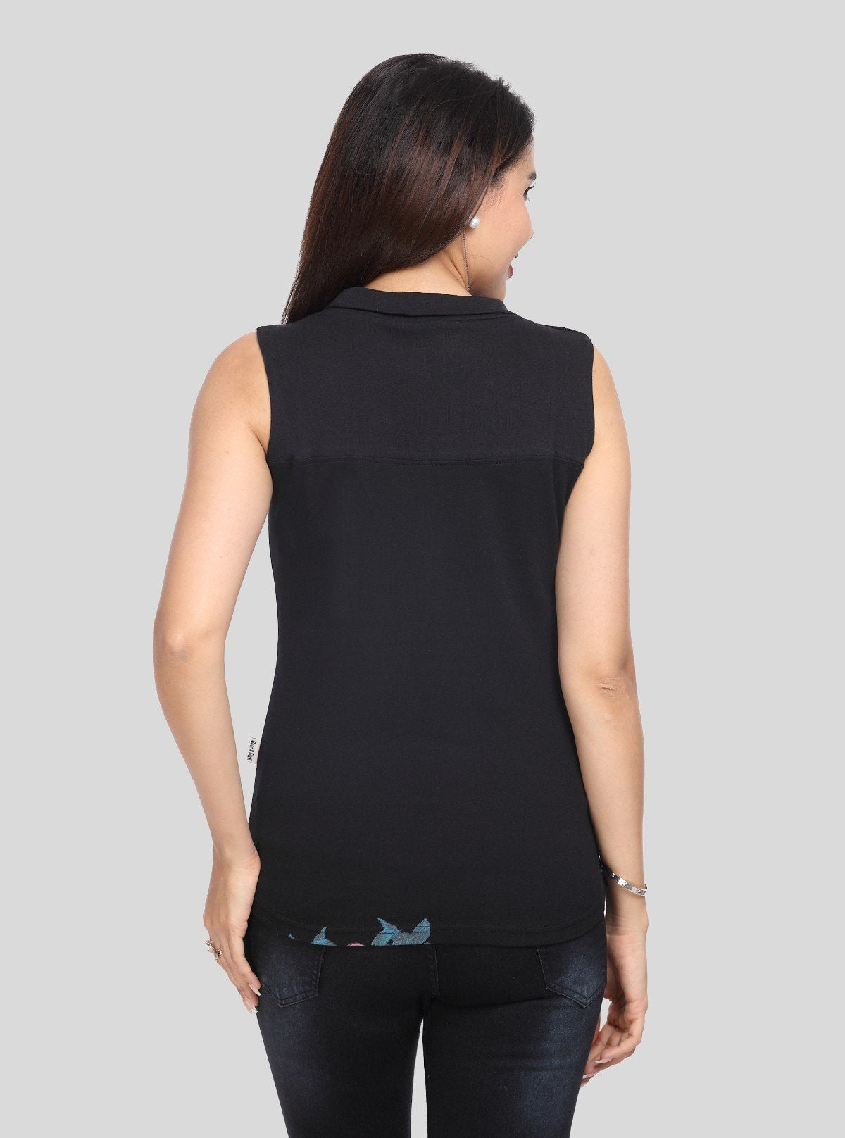 Women’s Black Multi - Floral Sleeveless Top – Boer and Fitch - Boer and Fitch