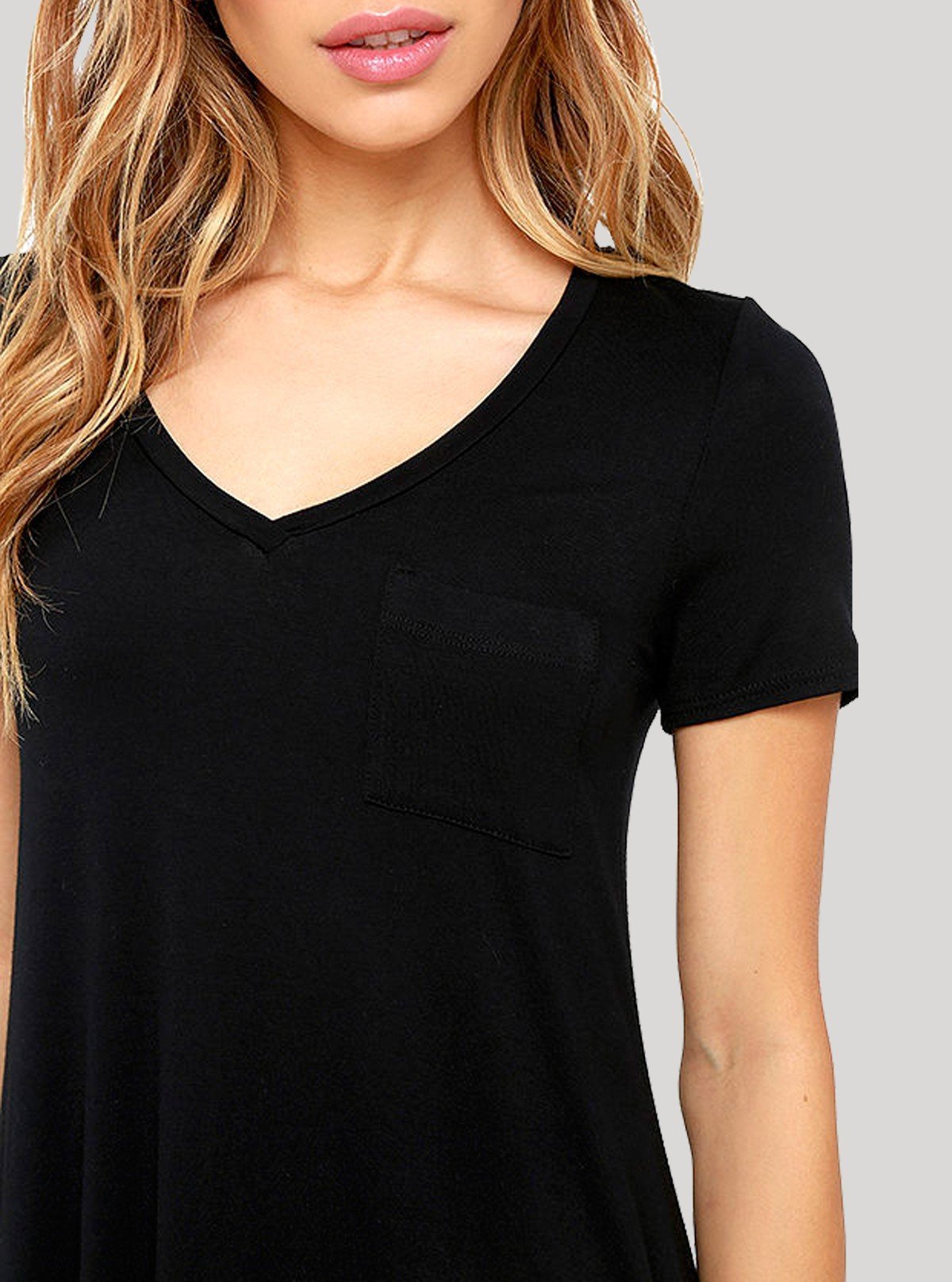 Women's Black Sleeveless jersey Short Dress in Cotton Elastane Fabric - Boer and Fitch