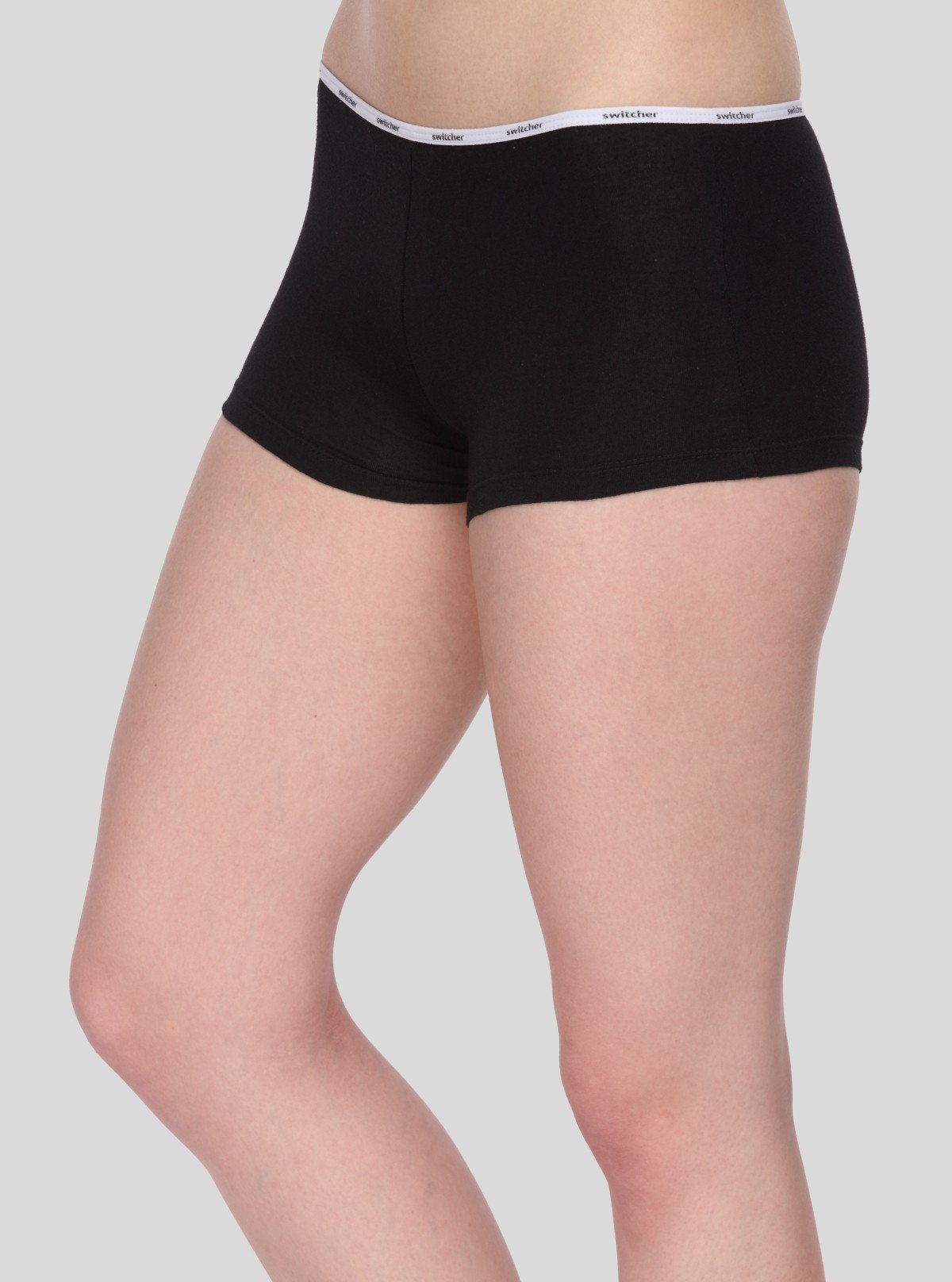 Women’s Black Solid Hipster Brief in Cotton Elastane Jersey – Everyday Comfort & Style - Boer and Fitch