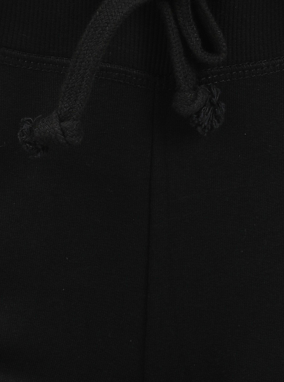 Women’s Black Stretch Jogging Pant in Cotton Fleece Knit Fabric - Boer and Fitch