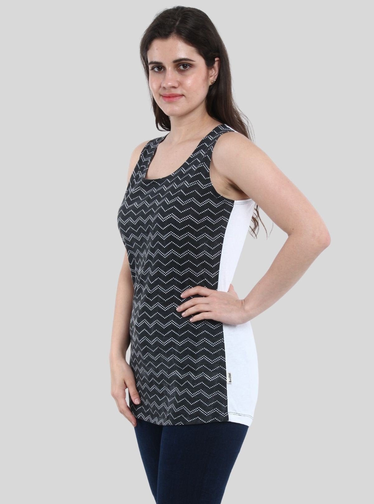 Women’s Black Striped Sleeveless Top – Boer and Fitch - Boer and Fitch