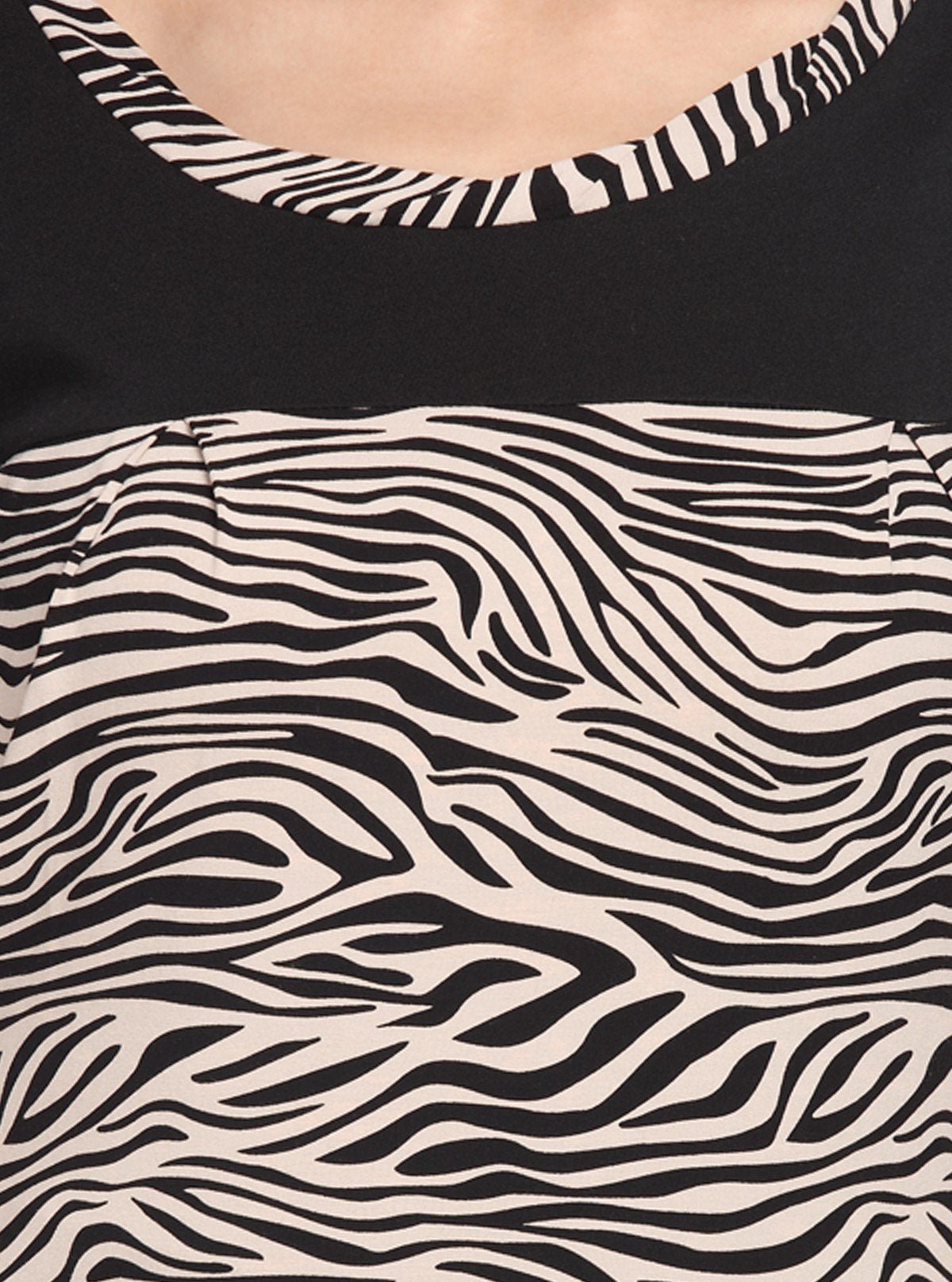 Women's Black Zebra Print Top – Bold Animal - Inspired Style by Boer & Fitch - Boer and Fitch