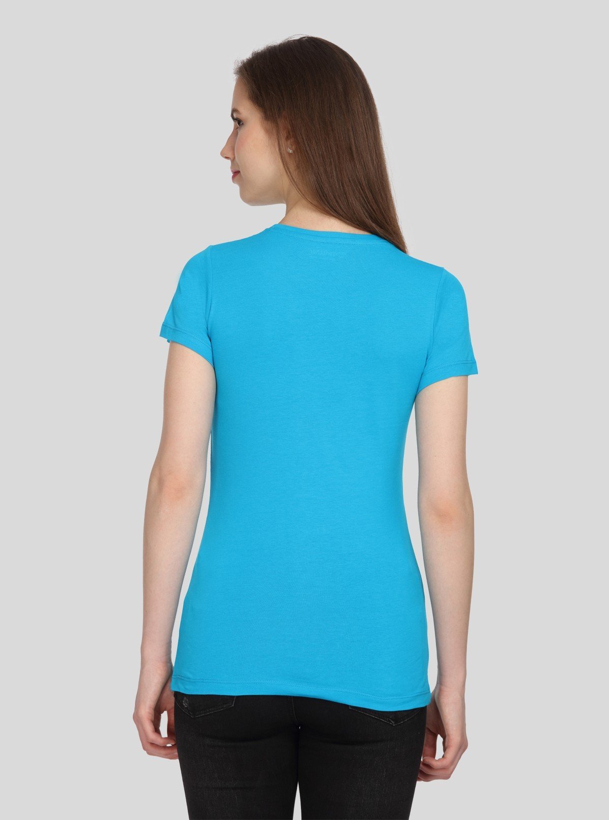 Women's Blue Bay Crew Neck Cotton Jersey Short Sleeve T-Shirt by Boer and Fitch - Boer and Fitch
