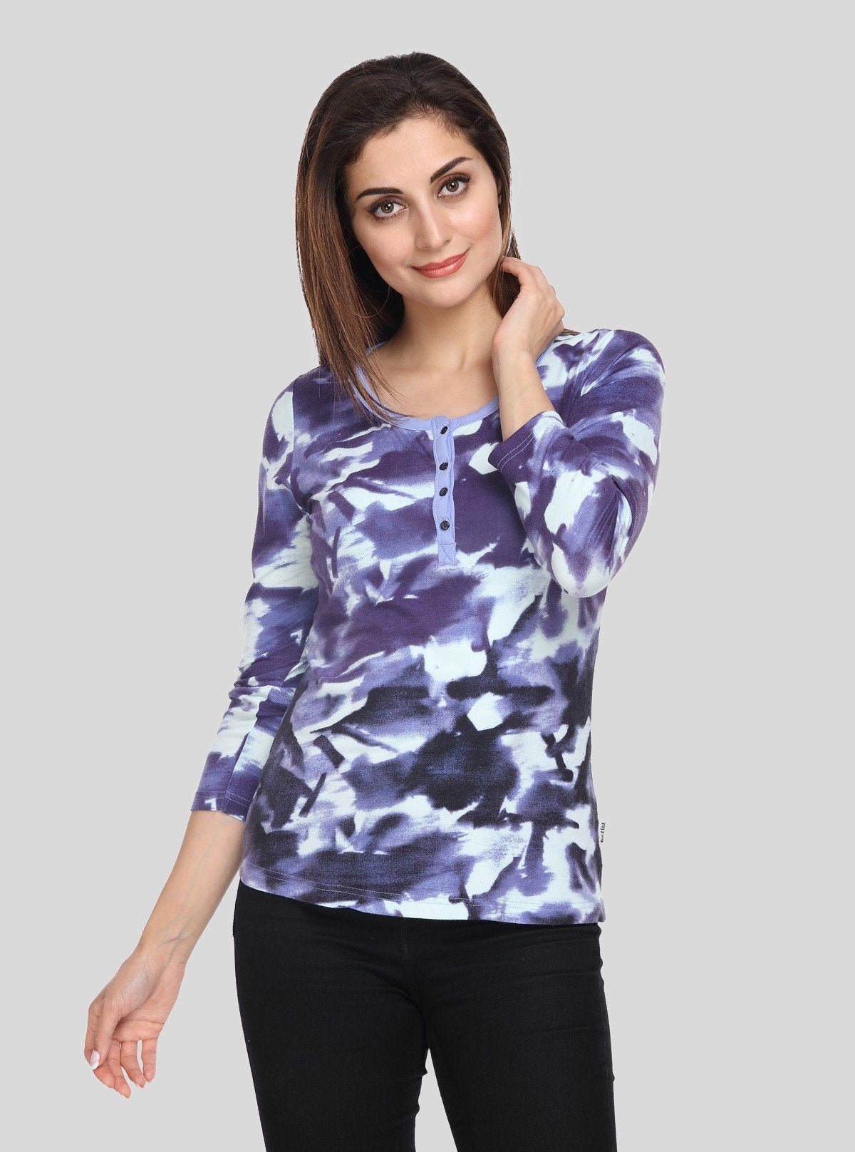 Women's Blue Button - Down Top – Effortless Elegance by Boer & Fitch - Boer and Fitch