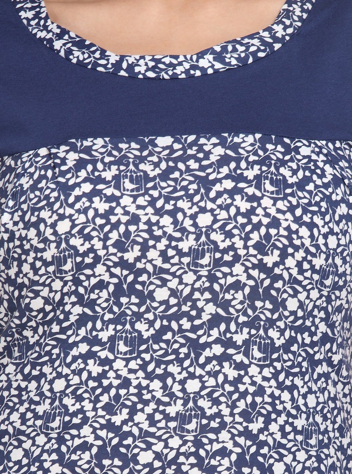 Women's Blue Distressed Top – Edgy, Casual Street Style by Boer & Fitch - Boer and Fitch