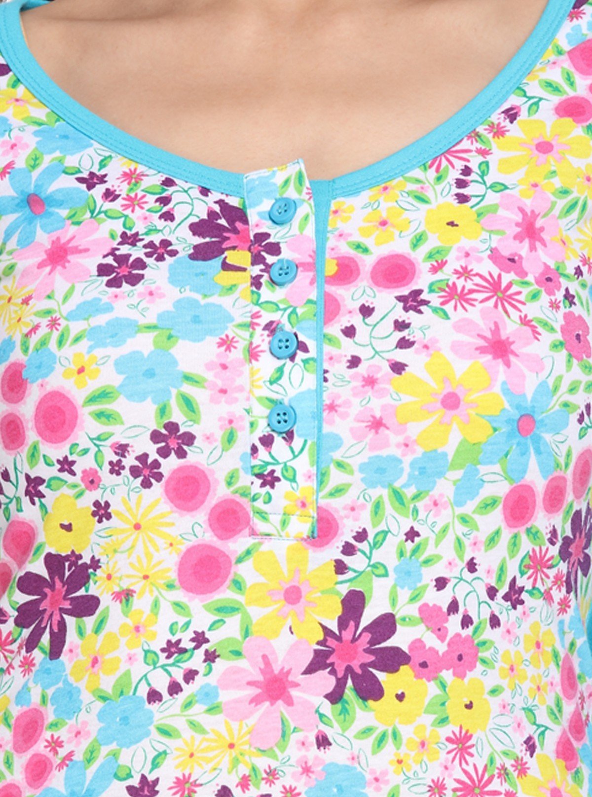 Women's Blue Floral Top – Fresh, Feminine & Elegant by Boer & Fitch - Boer and Fitch