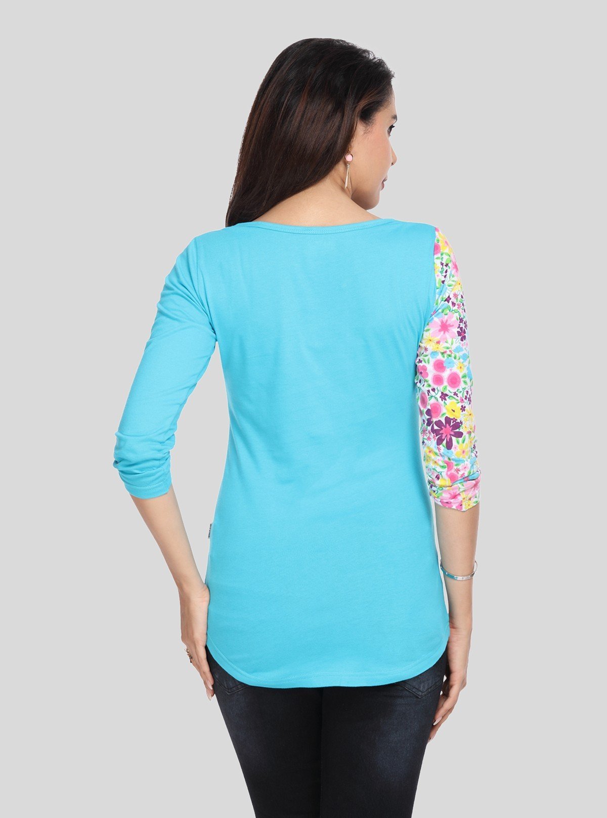 Women's Blue Floral Top – Fresh, Feminine & Elegant by Boer & Fitch - Boer and Fitch